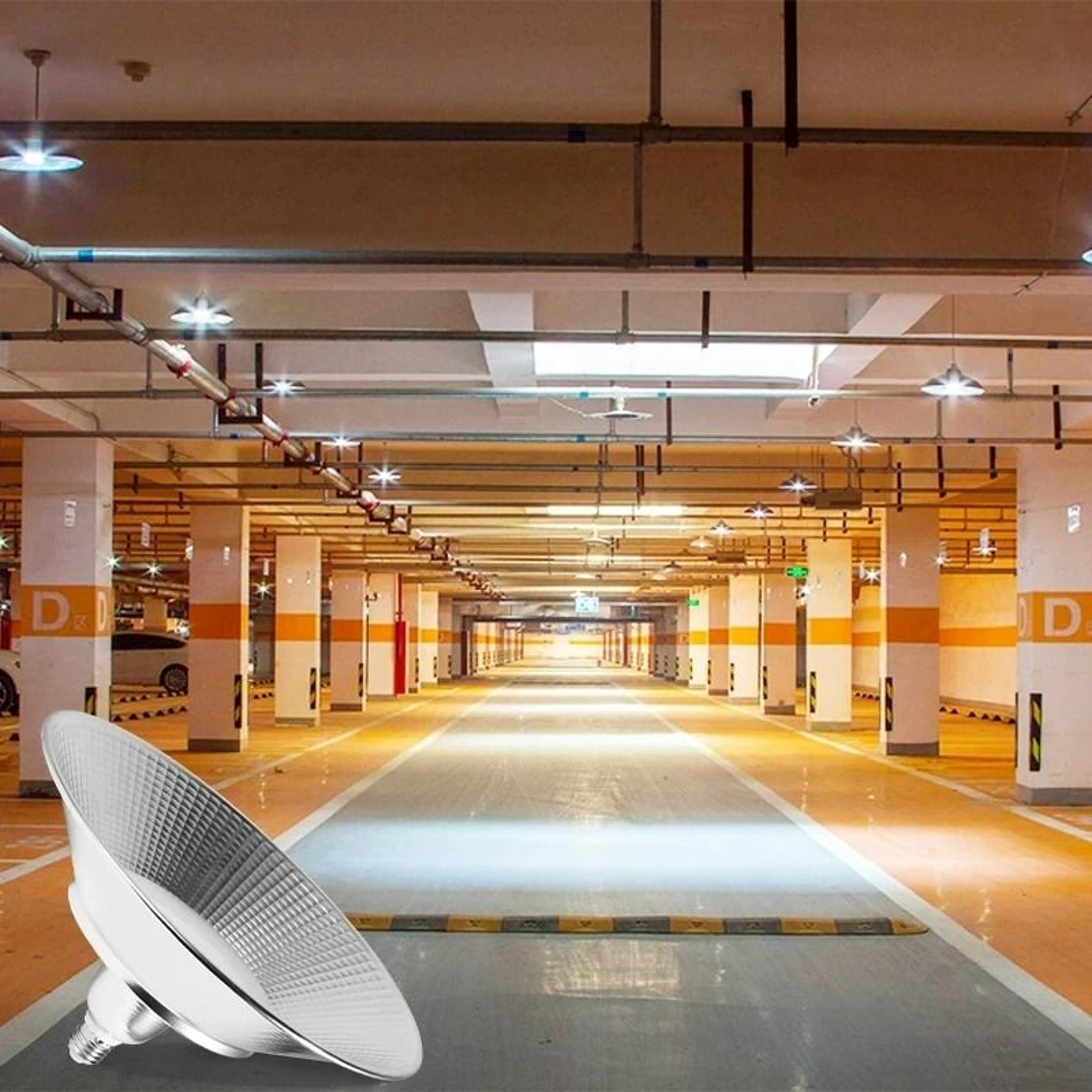 UltraBright Industrial E27 LED High Bay Workshop Lamp 0
