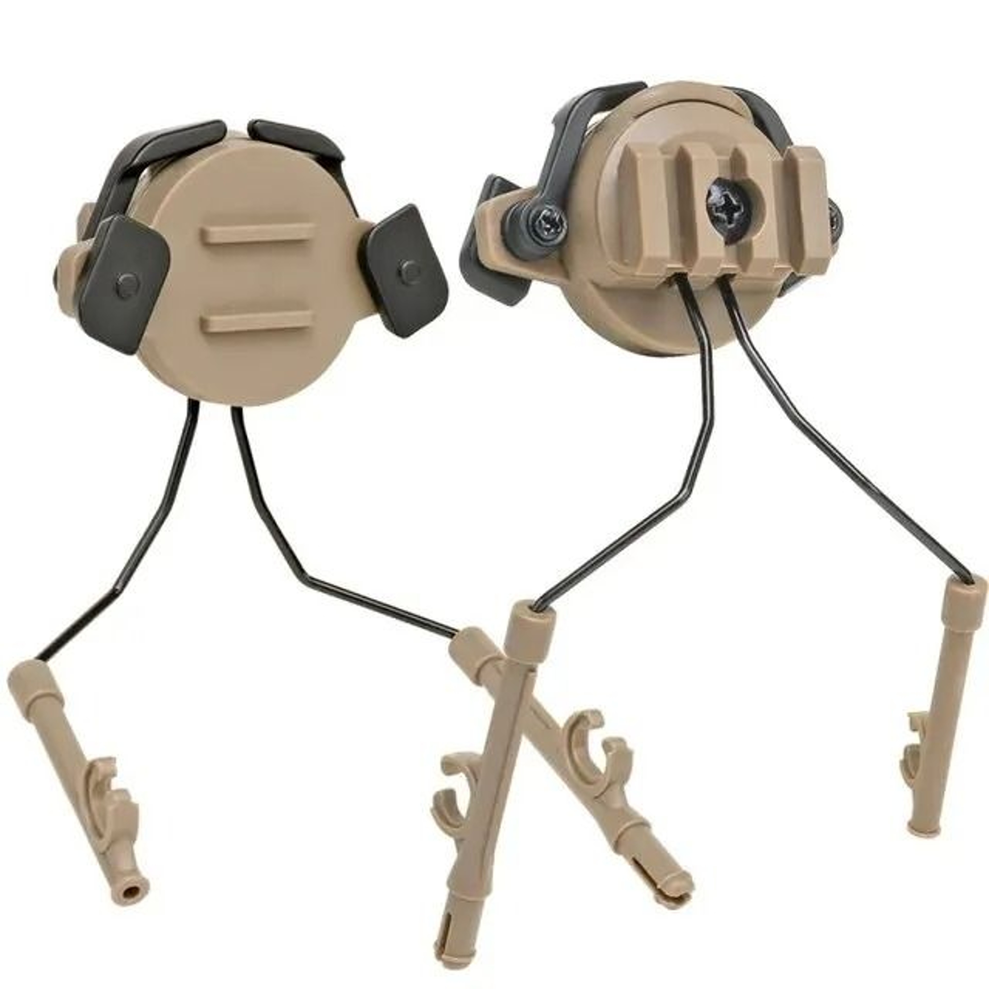 Tactical Helmet Headset Rail Adapter  Swivel Mount Bracket 8