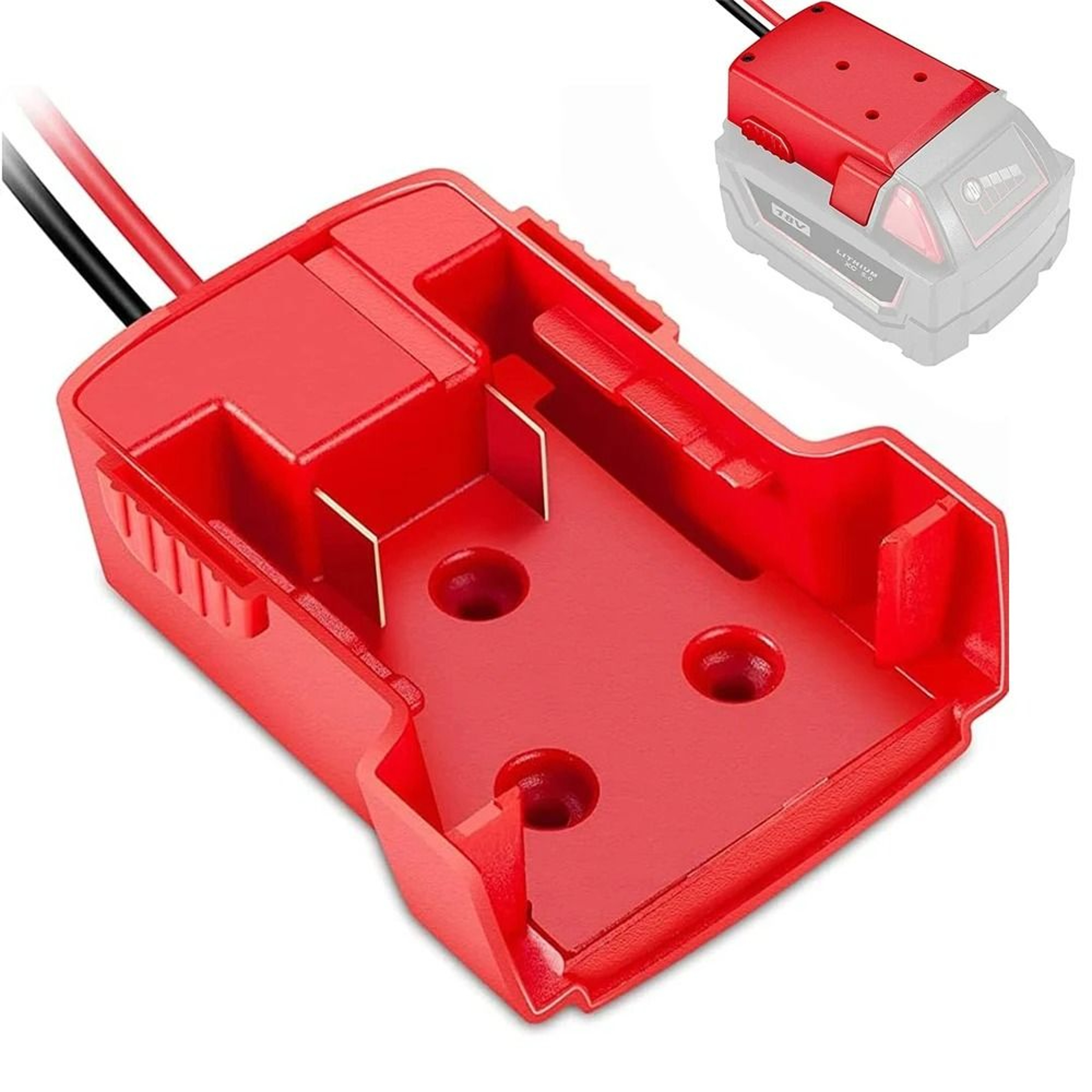 Power Wheel Battery Adapter  Dock Mount Connector For 18V Lithium Batteries 0