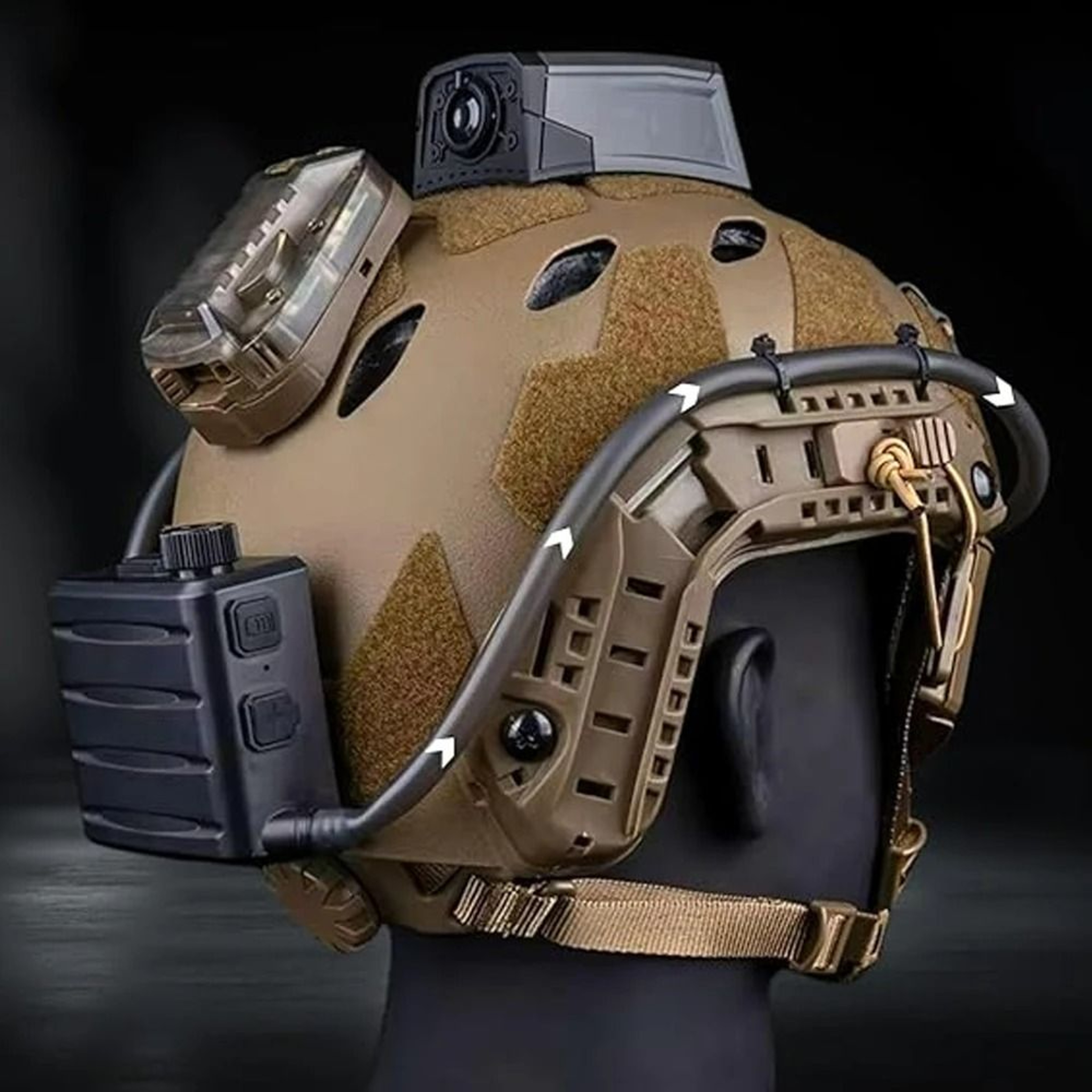 Tactical Goggles Defogger  Micro Fan AntiFog System Kit 3