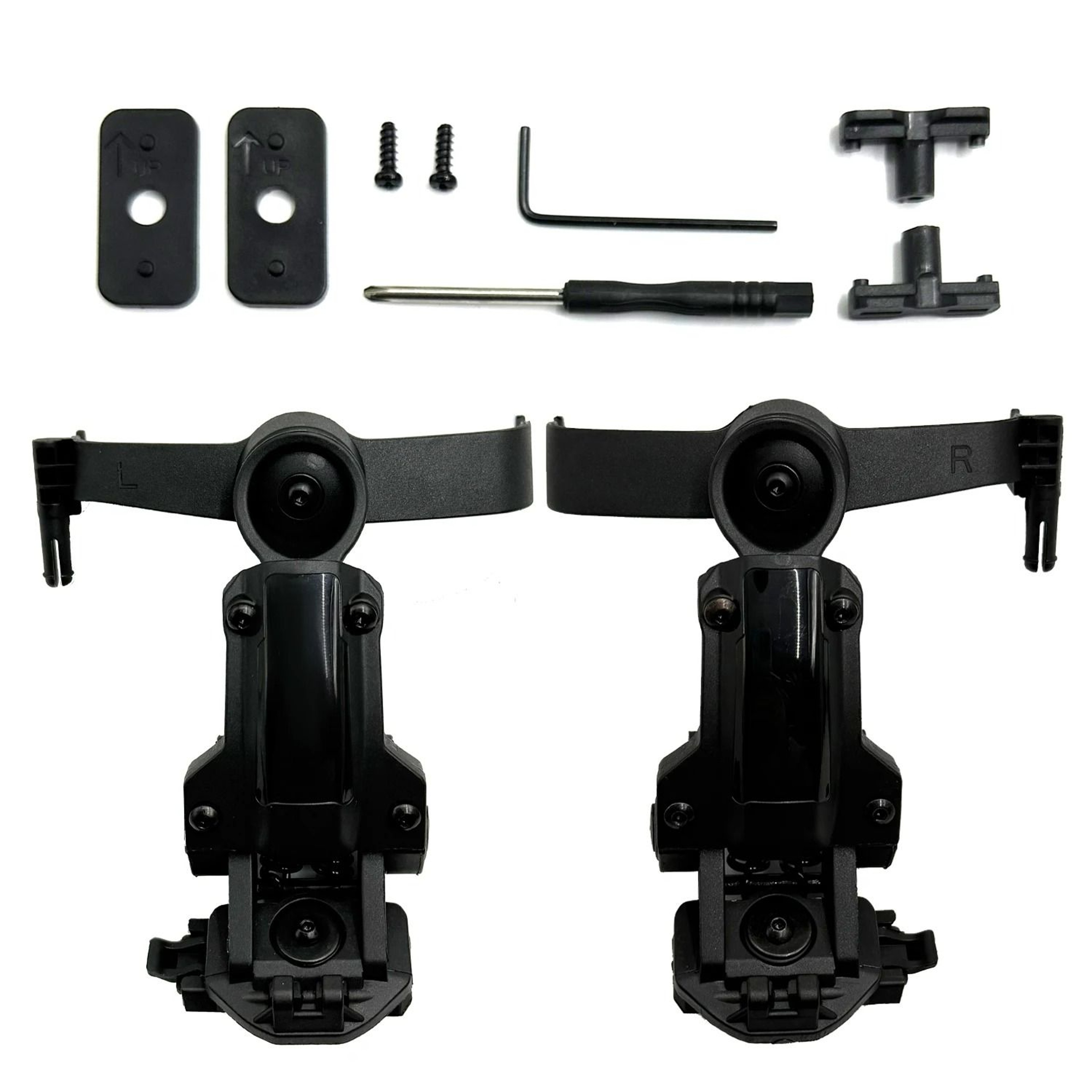 Tactical Helmet Rail Adapter  Headset Suspension Mount For ARC  MLOK Rails 8