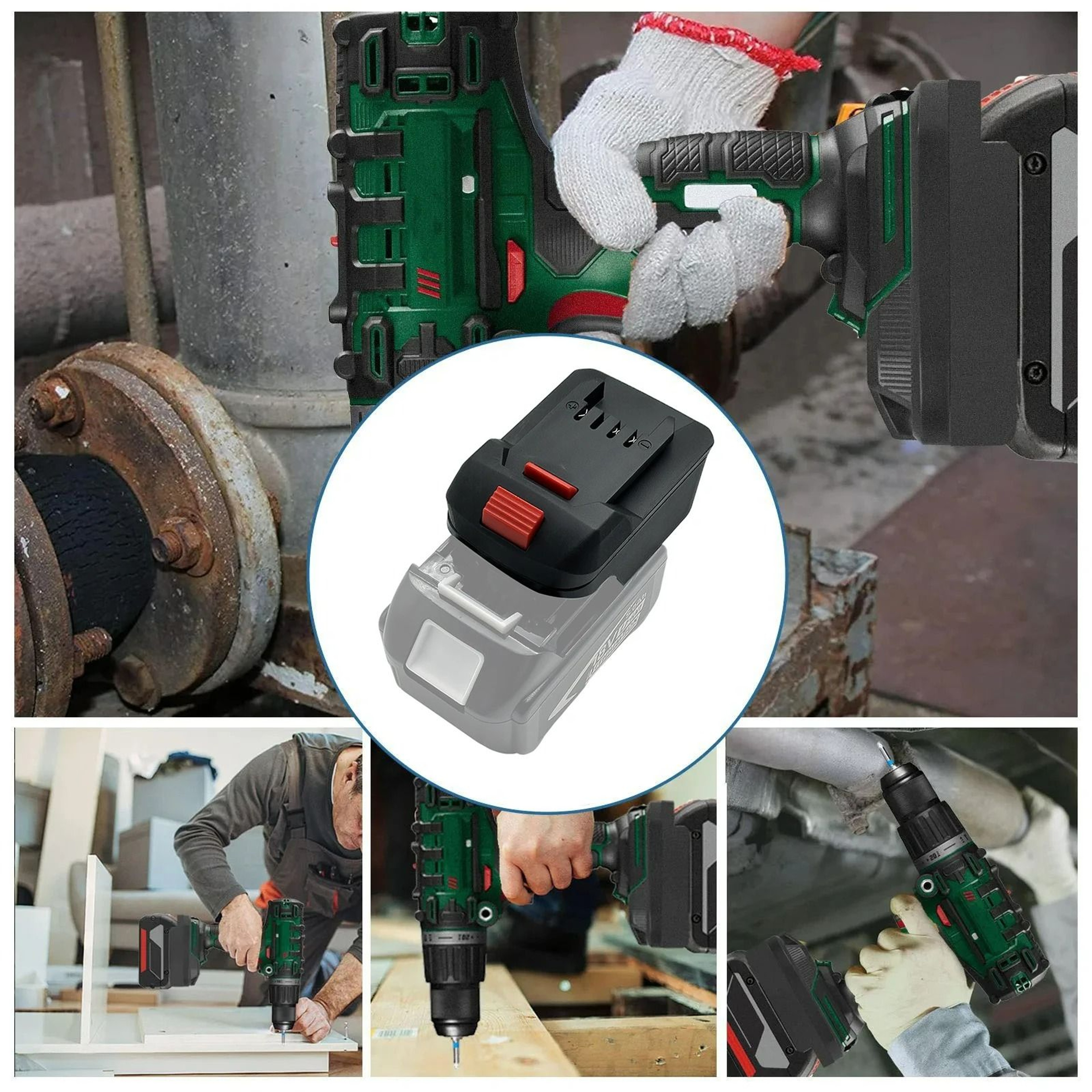 MultiPlatform 18V20V Battery Adapter Converter For 20V Team Cordless Tools 5