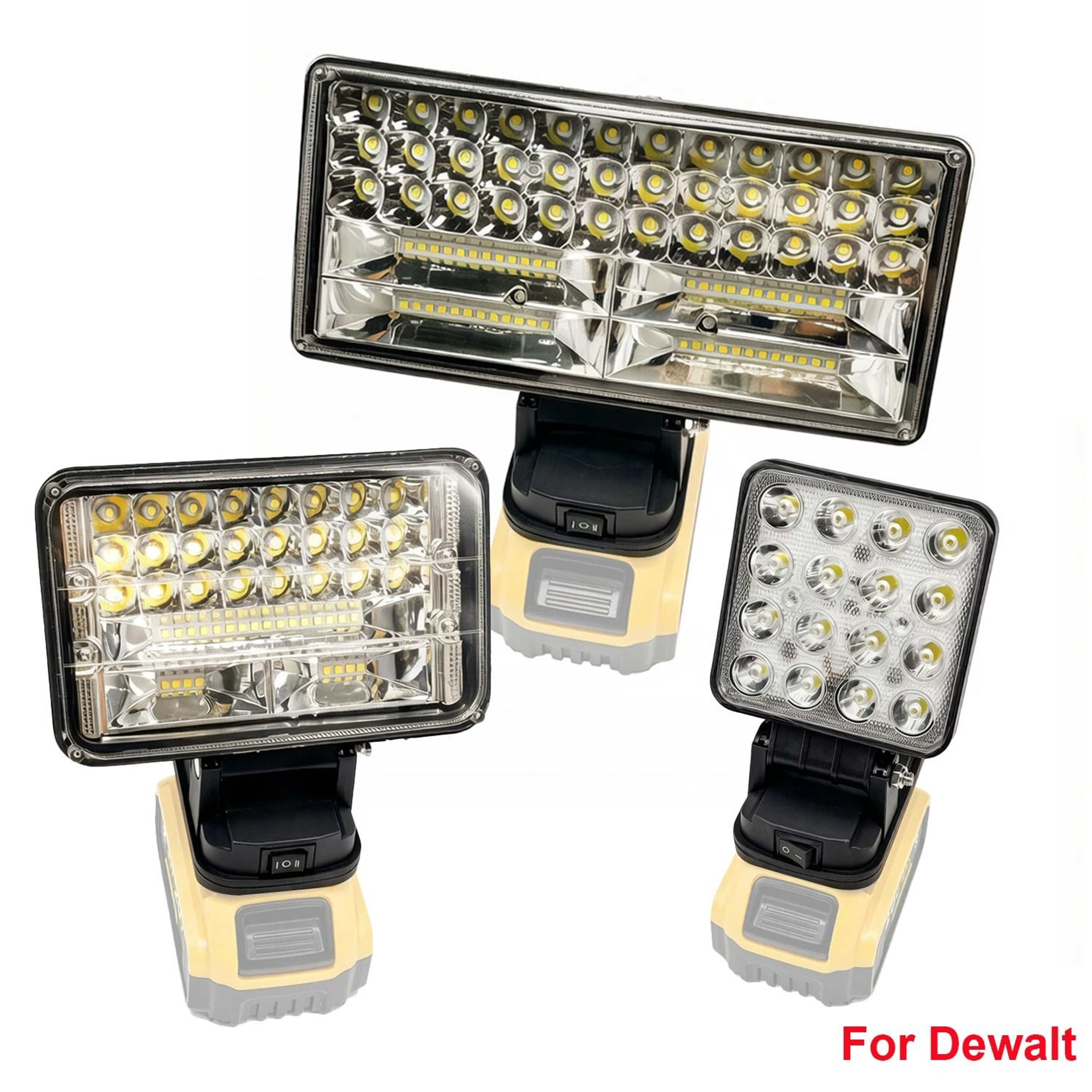 Cordless LED Work Light  Portable Emergency Flood Lamp For 20V Lithium Battery 0