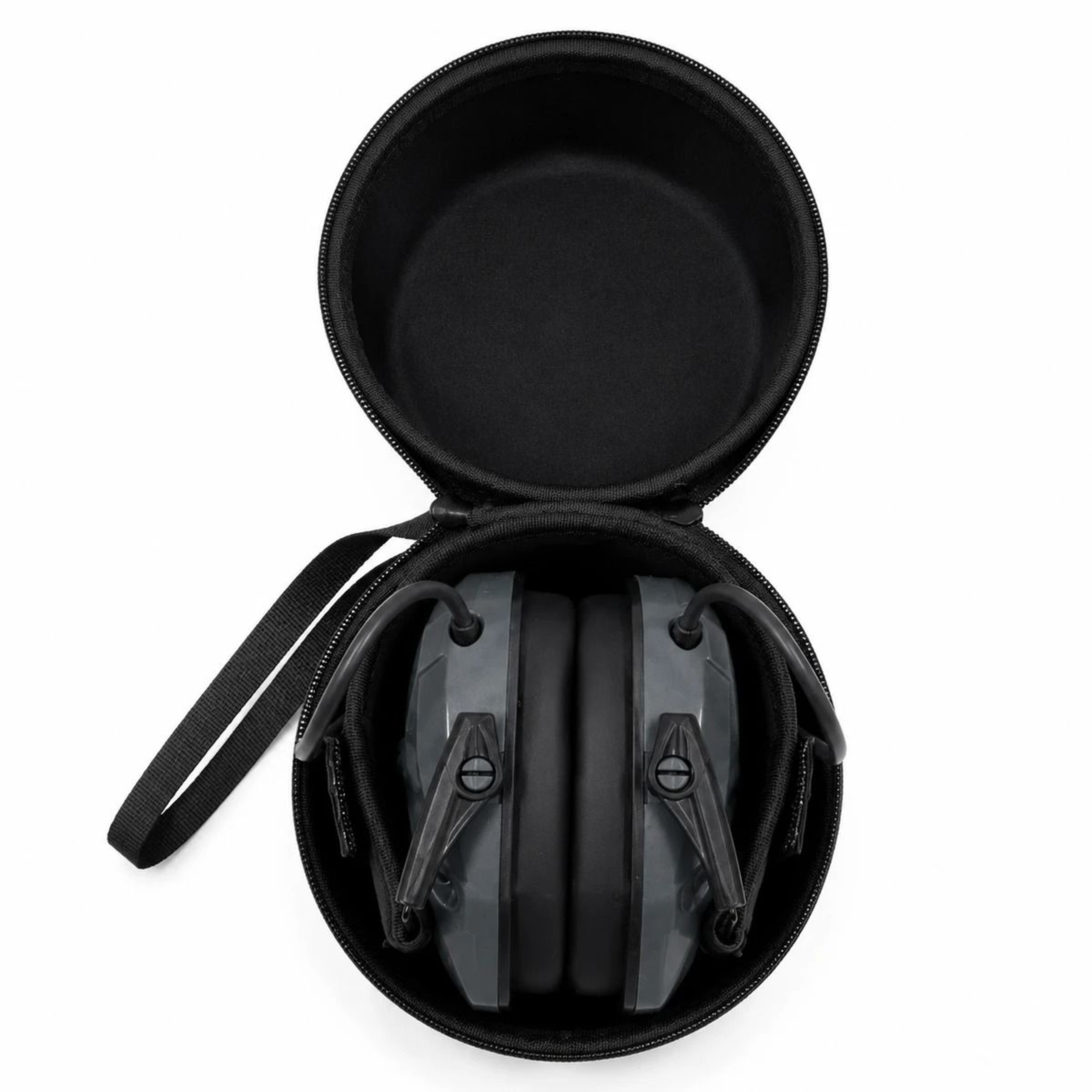 Tactical Electronic Shooting Earmuffs  Sound Amplification Headset With Storage Bag 9