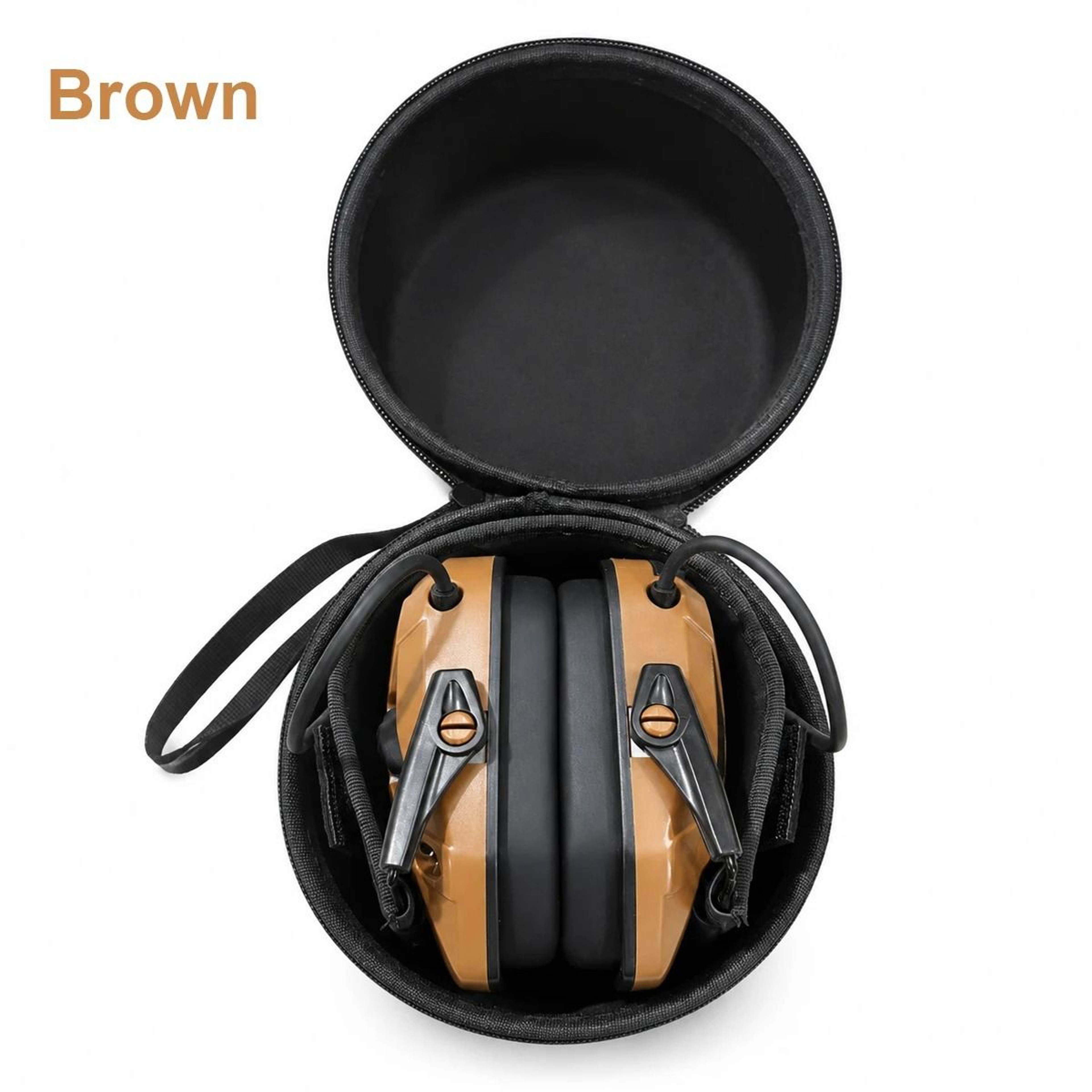 Tactical Electronic Shooting Earmuffs  Sound Amplification Headset With Storage Bag 11