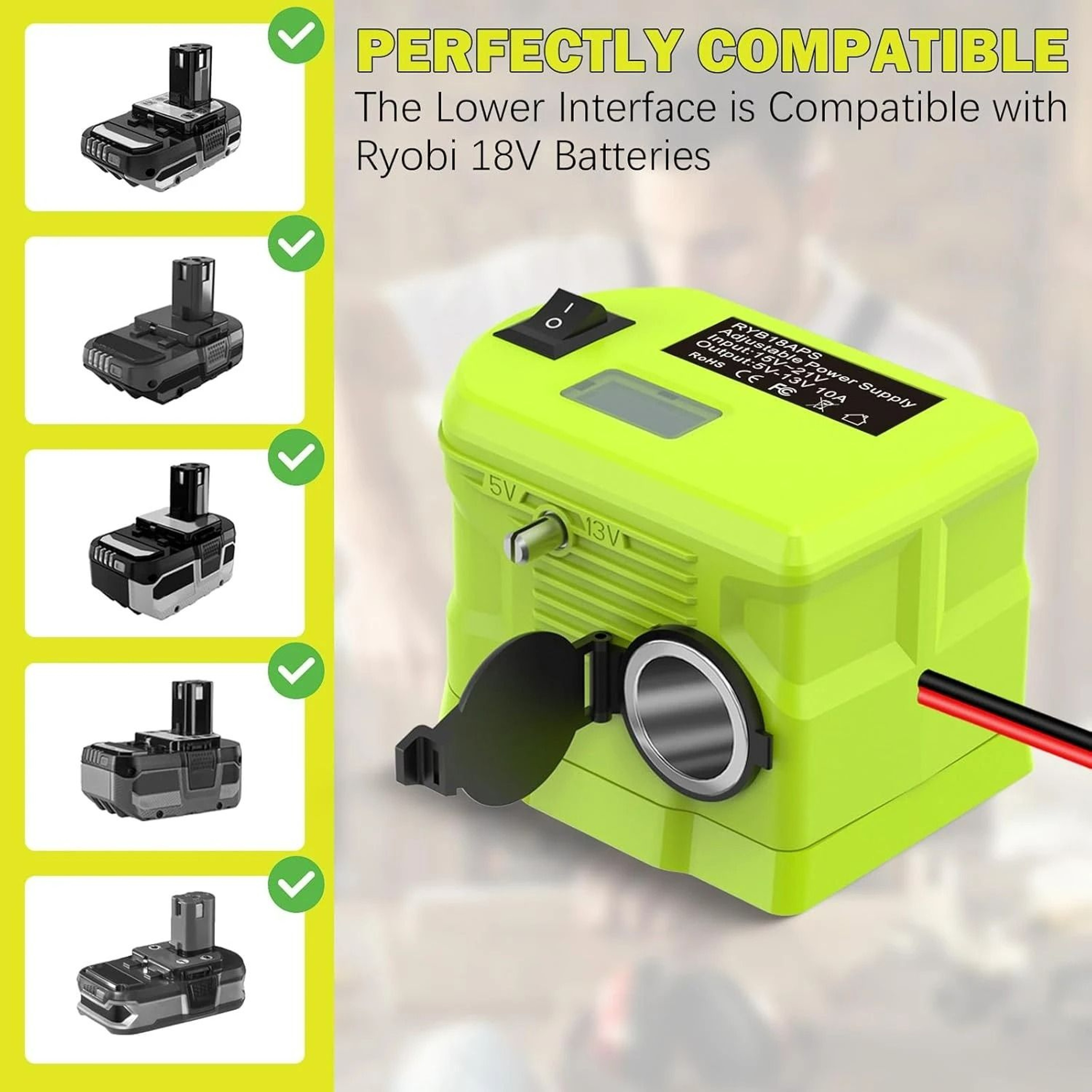 DC 18V To DC 12V StepDown Voltage Converter For 18V Lithium Batteries 4