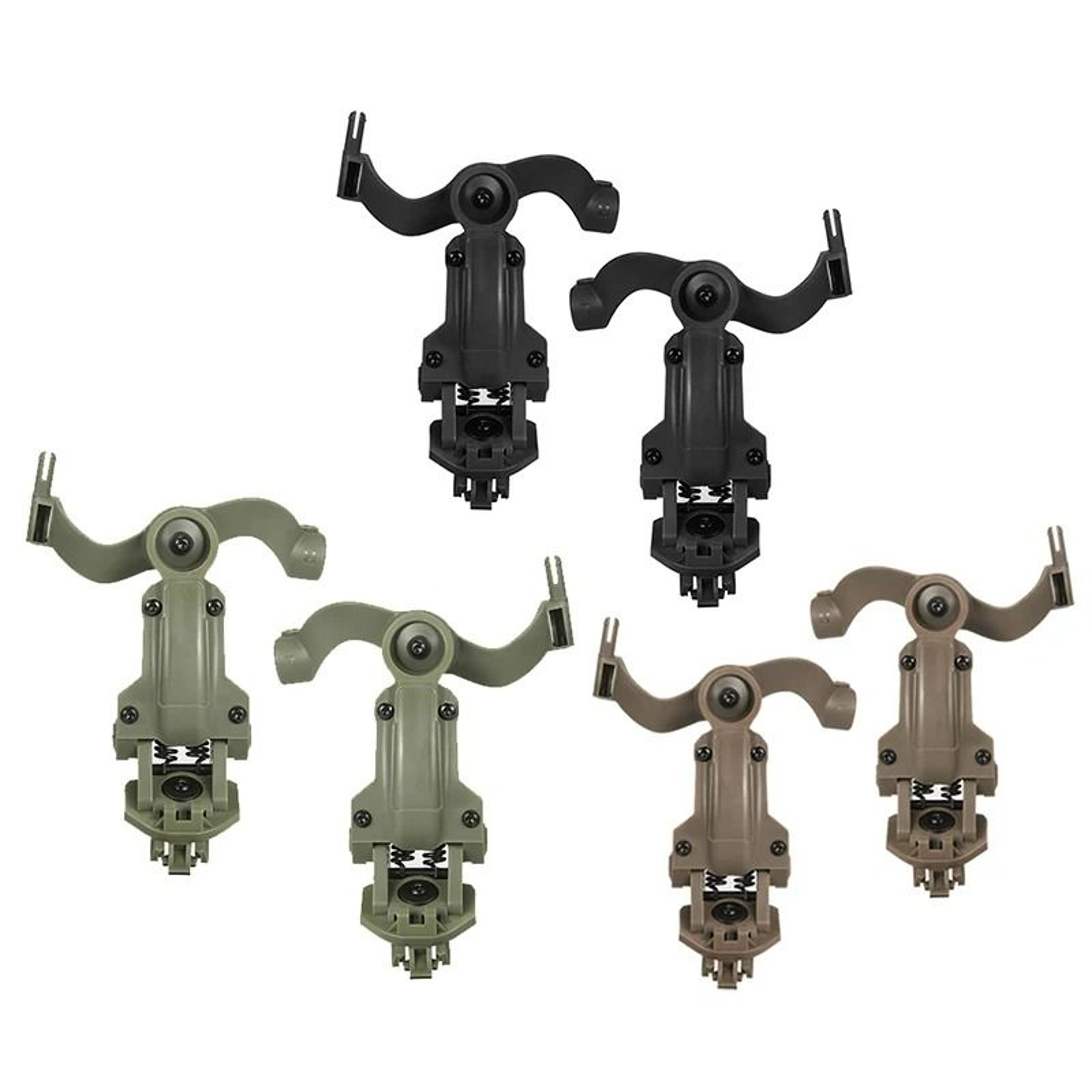Tactical Helmet Rail Mount Adapter  360Degree Headset Suspension Brackets 1
