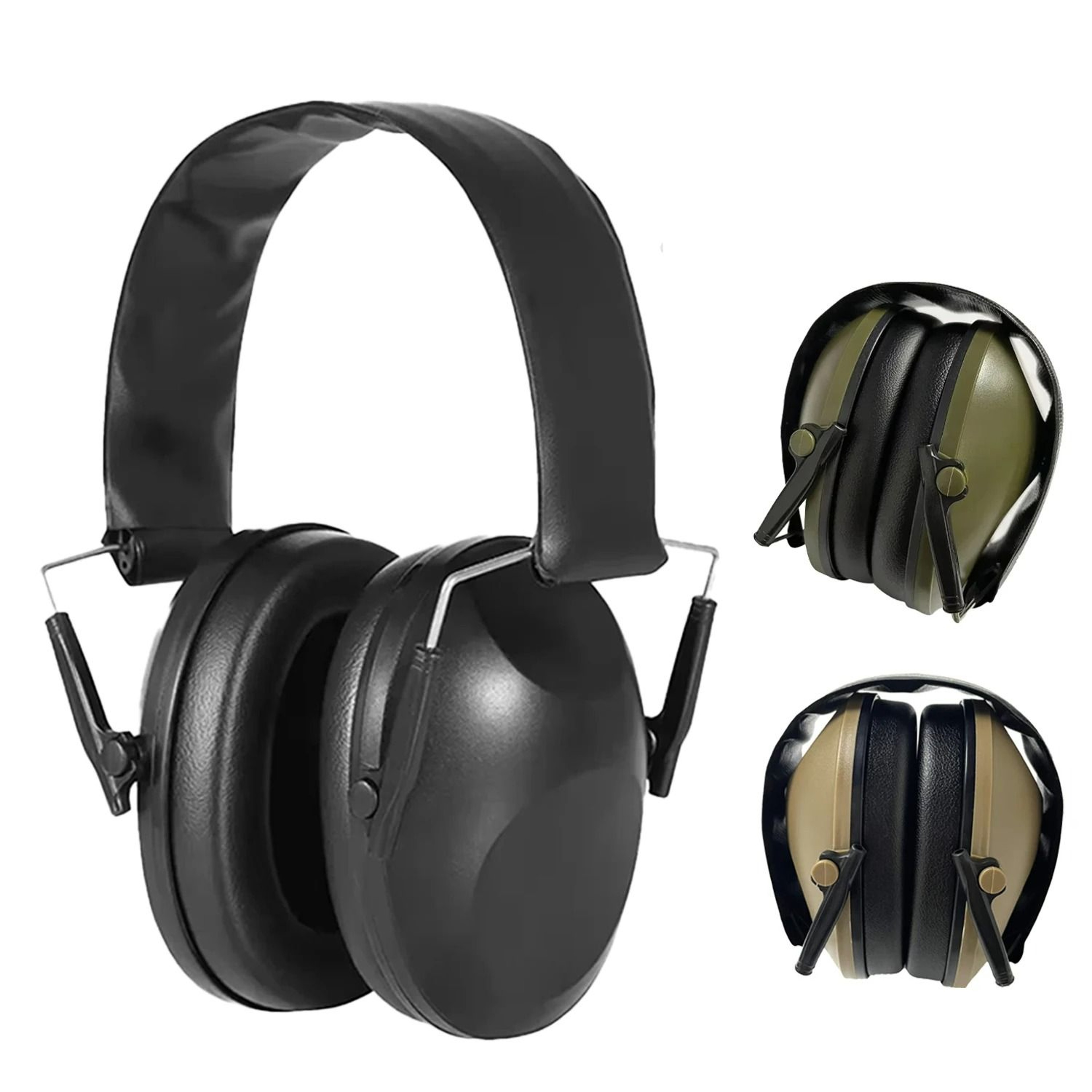 Foldable Tactical Hearing Protection Earmuffs  SoundDampening Ear Defenders 0