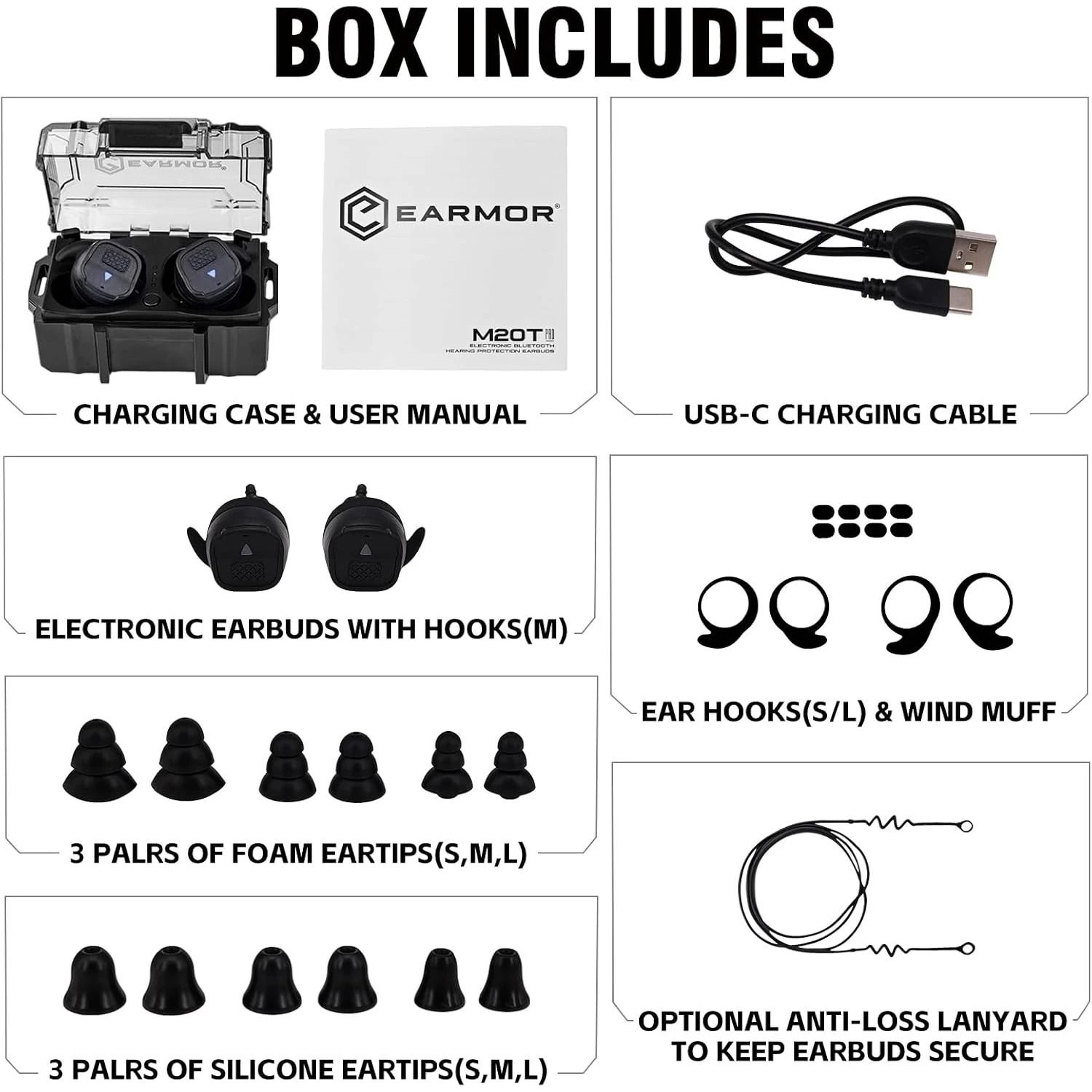 InEar Electronic Tactical Hearing Protection Earbuds With Bluetooth  Ambient Sound Amplification 1