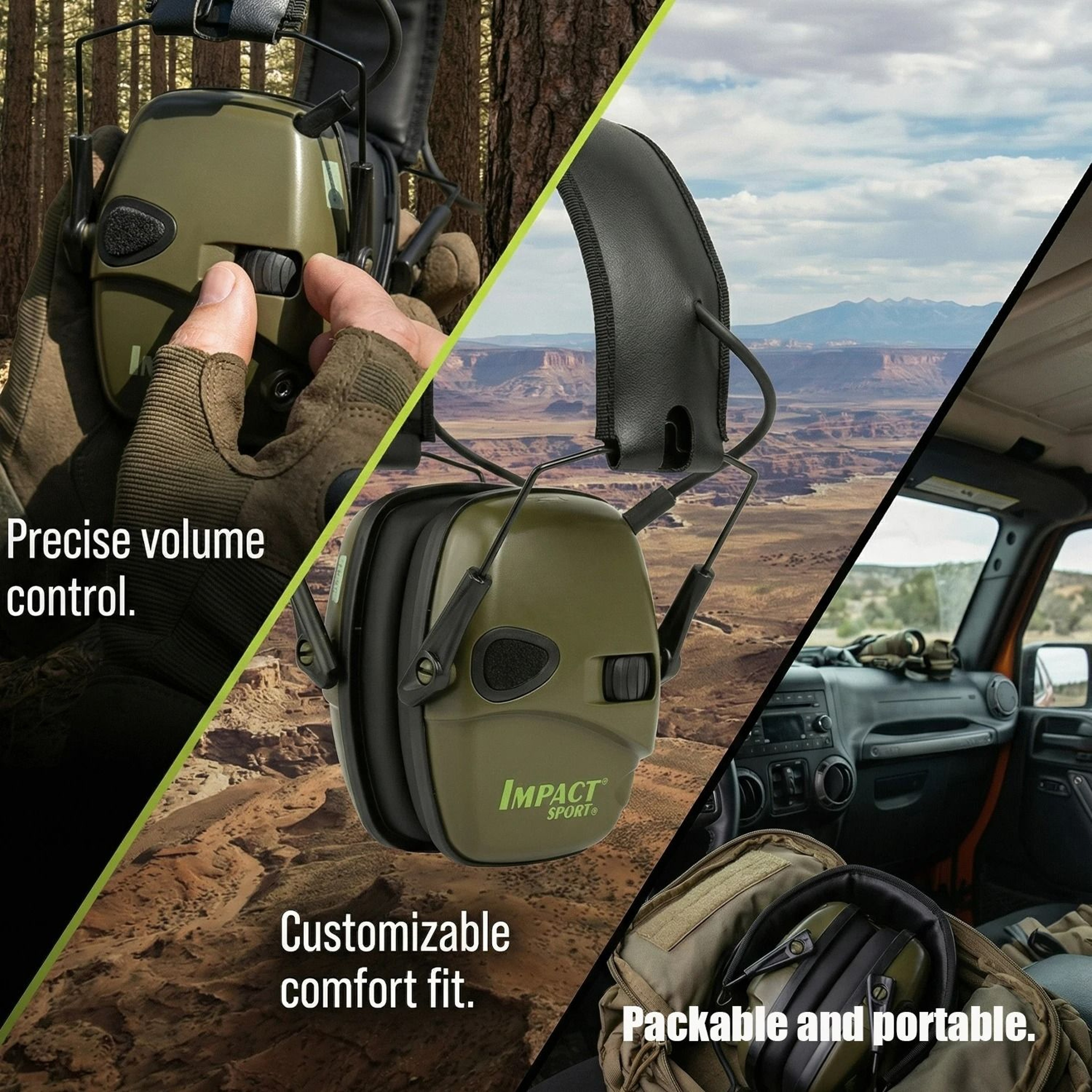 Foldable Electronic Shooting Hearing Protection Headset  Tactical Active NoiseReduction Earmuffs 5