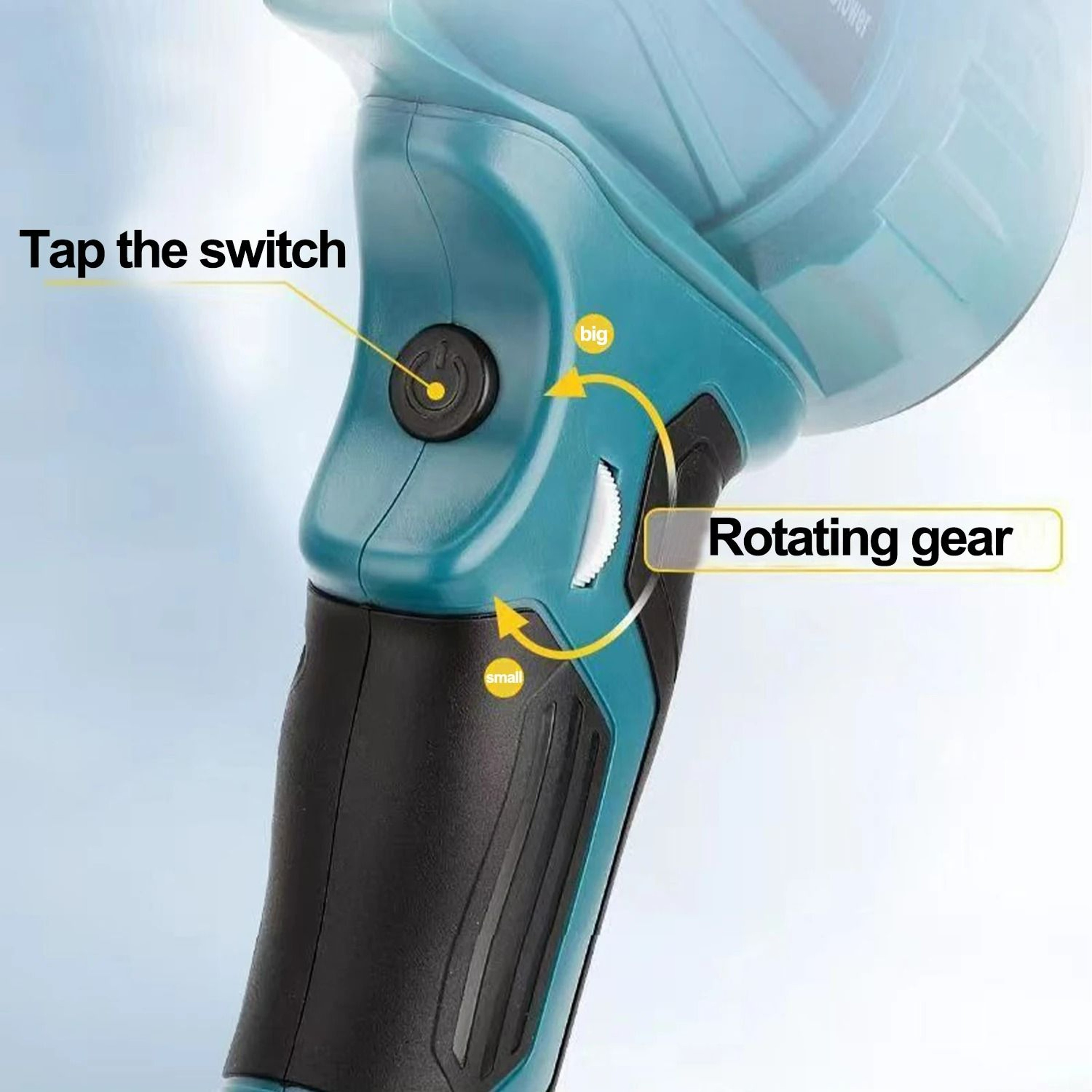HighPower Cordless Brushless Turbo Jet Fan  Handheld Air Blower For 18V20V Lithium Batteries 2