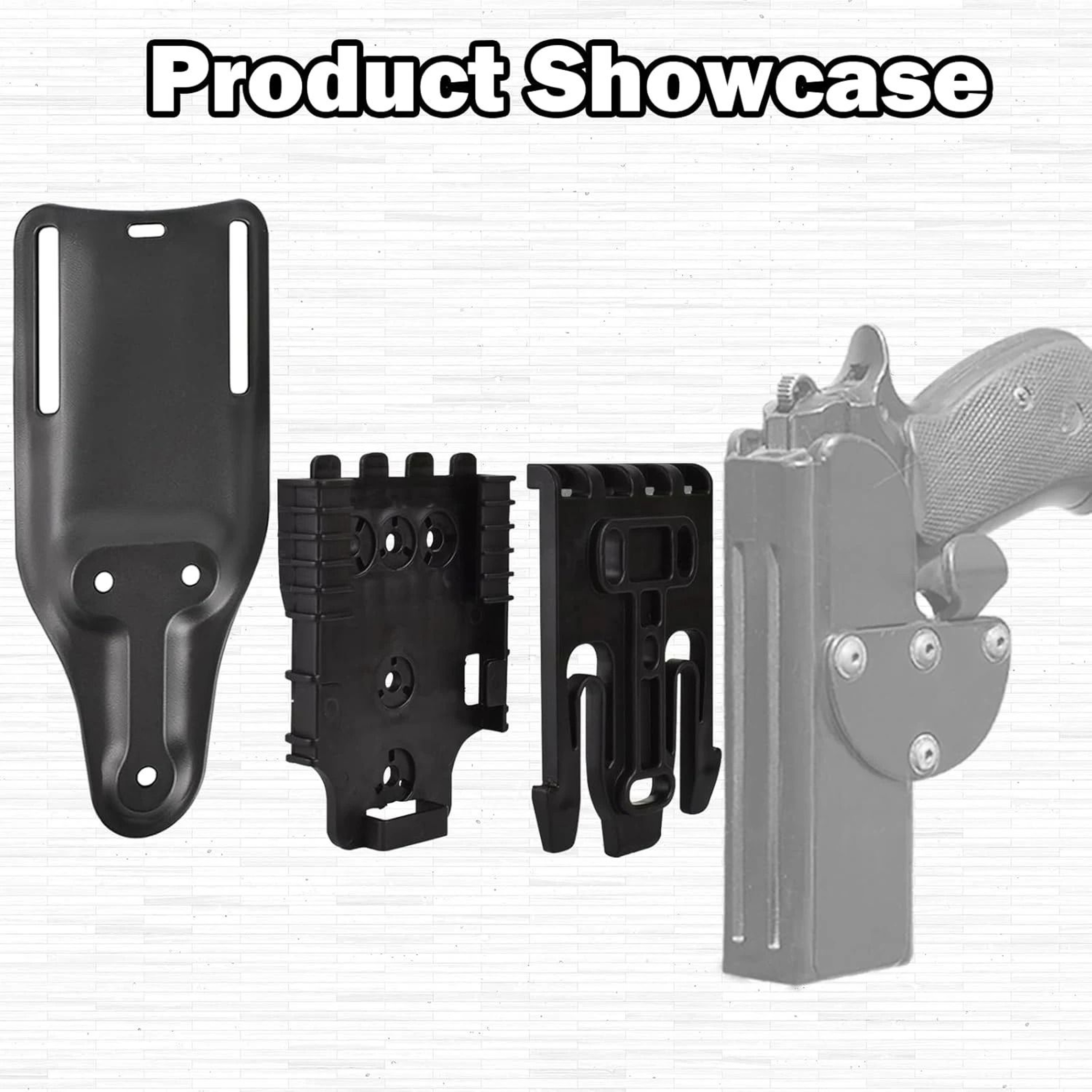 QuickLocking Modular Holster Mount Kit With Receiver Plate LowRide Belt Loop  Thigh Strap 1