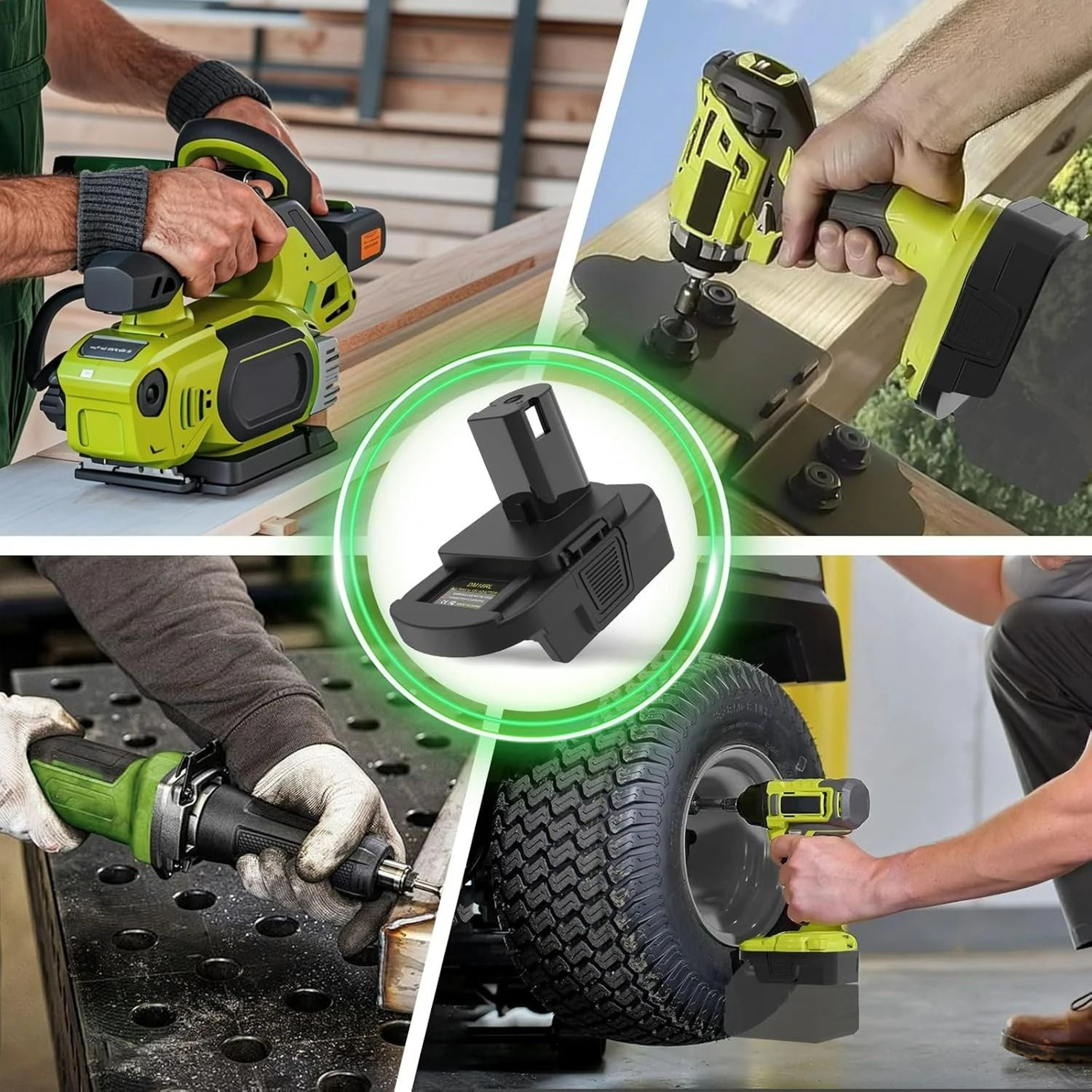 CrossPlatform Battery Converter Adapter For 18V20V Lithium Batteries To 18V PodStyle Cordless Tools 5