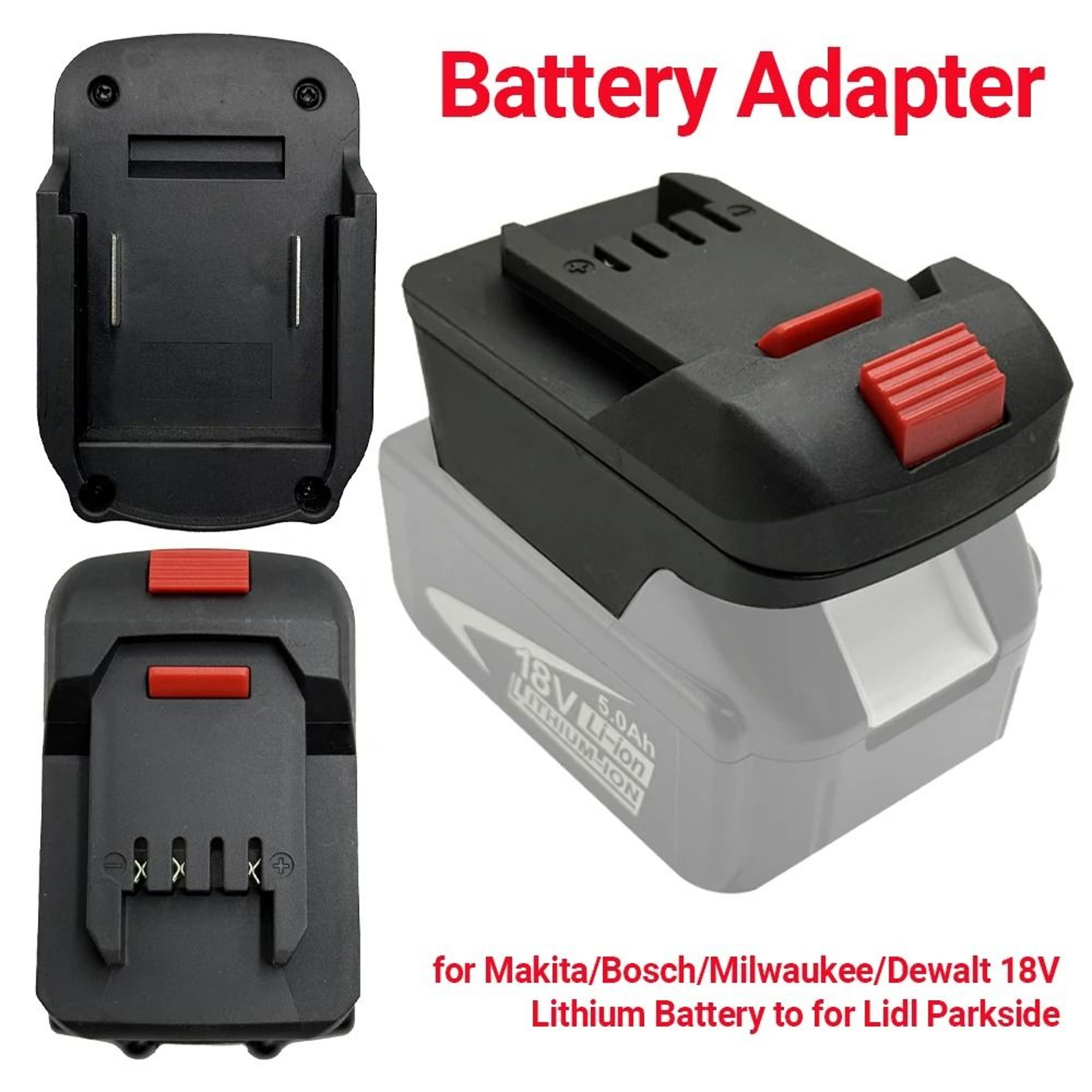 MultiPlatform Battery Converter Adapter For 18V20V Lithium Batteries To 20V Cordless Tools 1