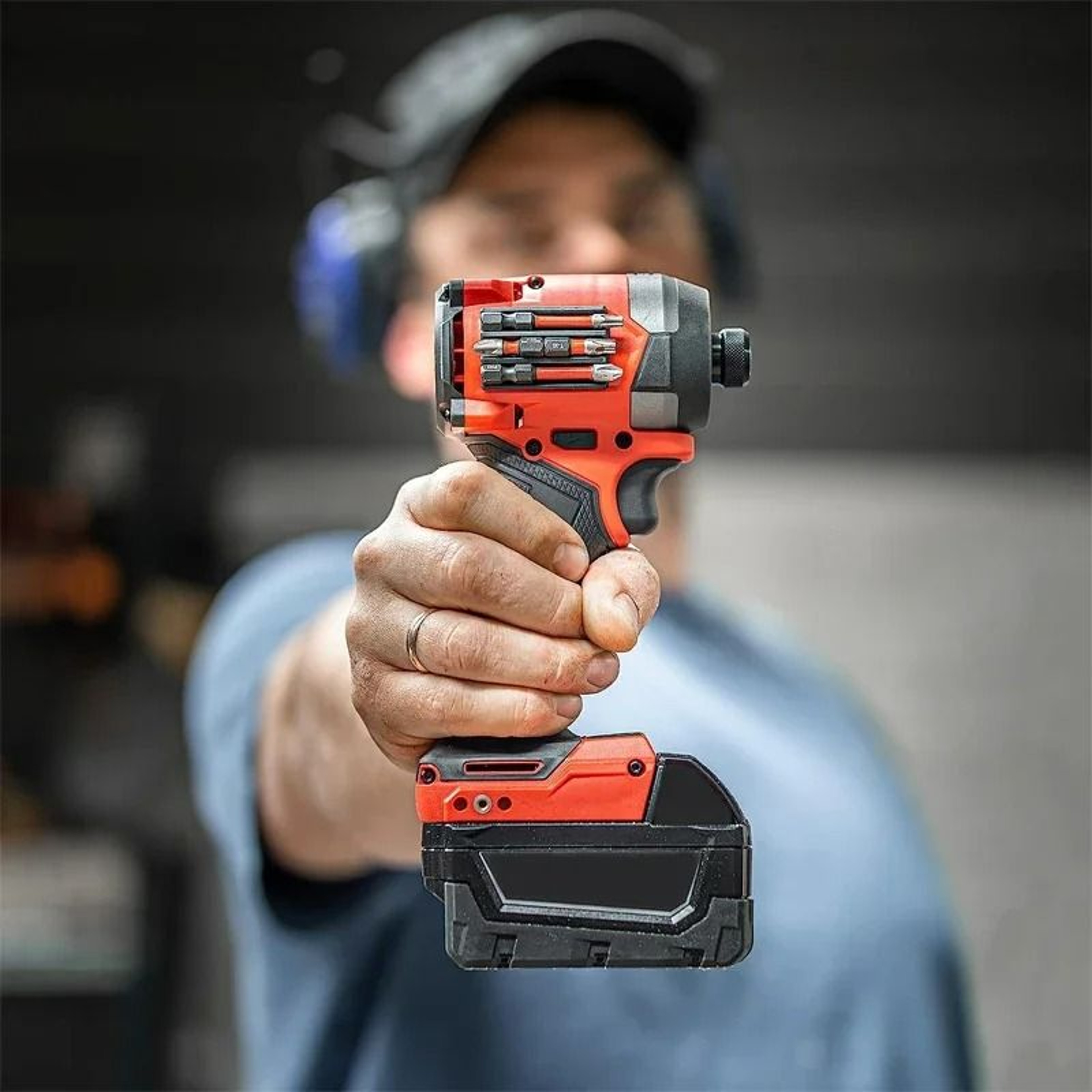 SideMount Magnetic Cordless Drill  Impact Driver Bit Holder With Mounting Screws 3