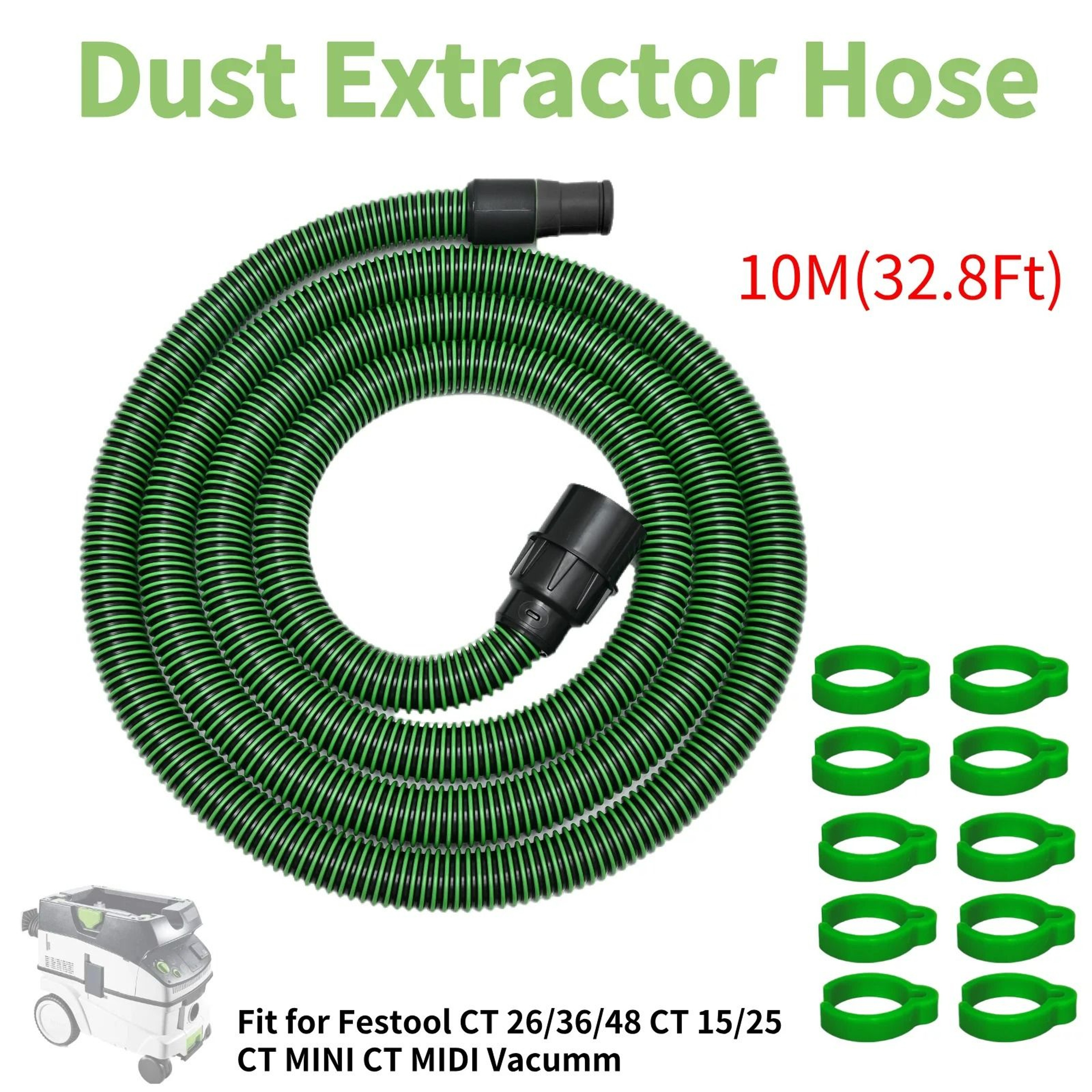AntiStatic Flexible Dust Extractor Vacuum Hose For Sanders Track Saws  Power Tools 9