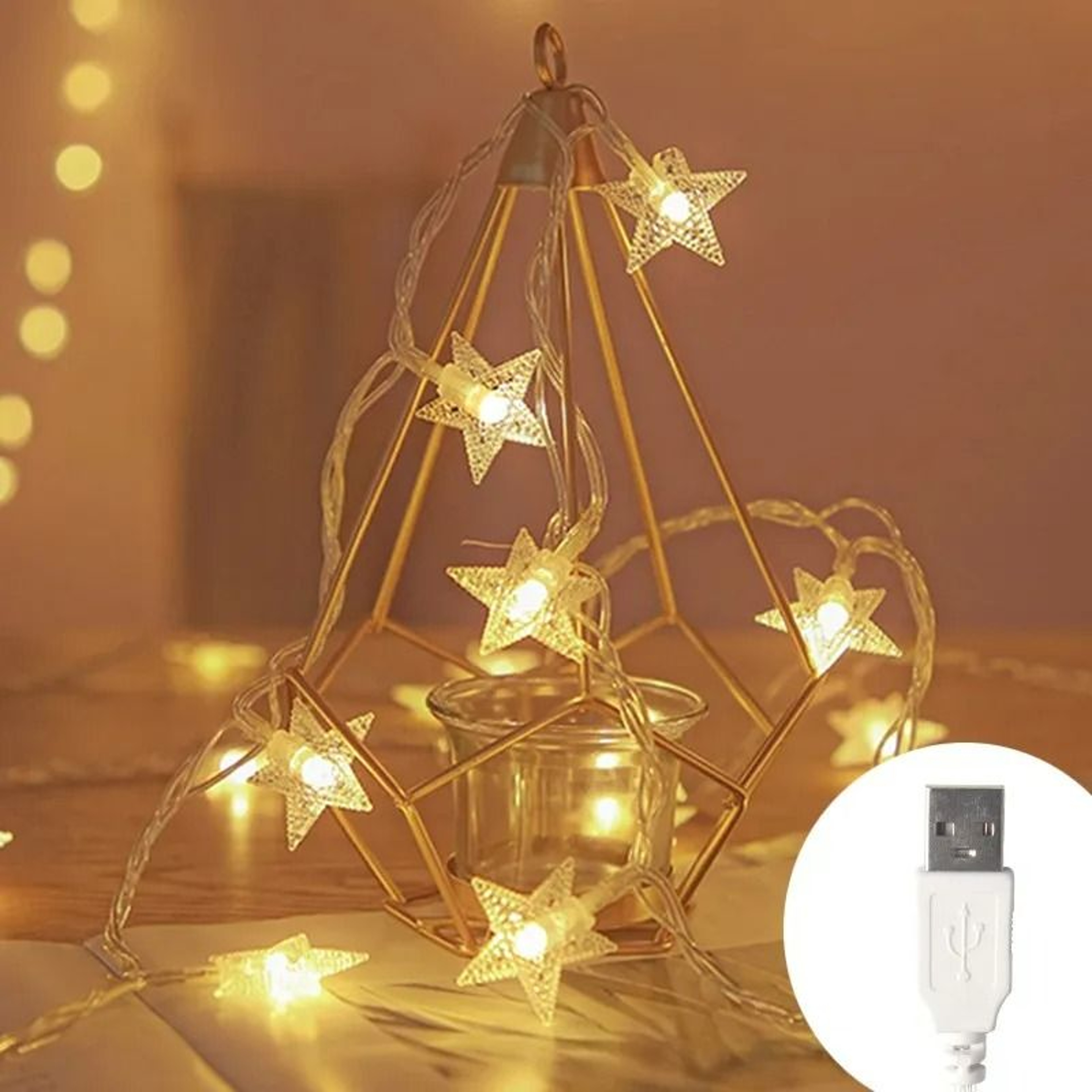 Waterproof LED Star Fairy String Lights For Patio Bedroom  Holiday Decor 8