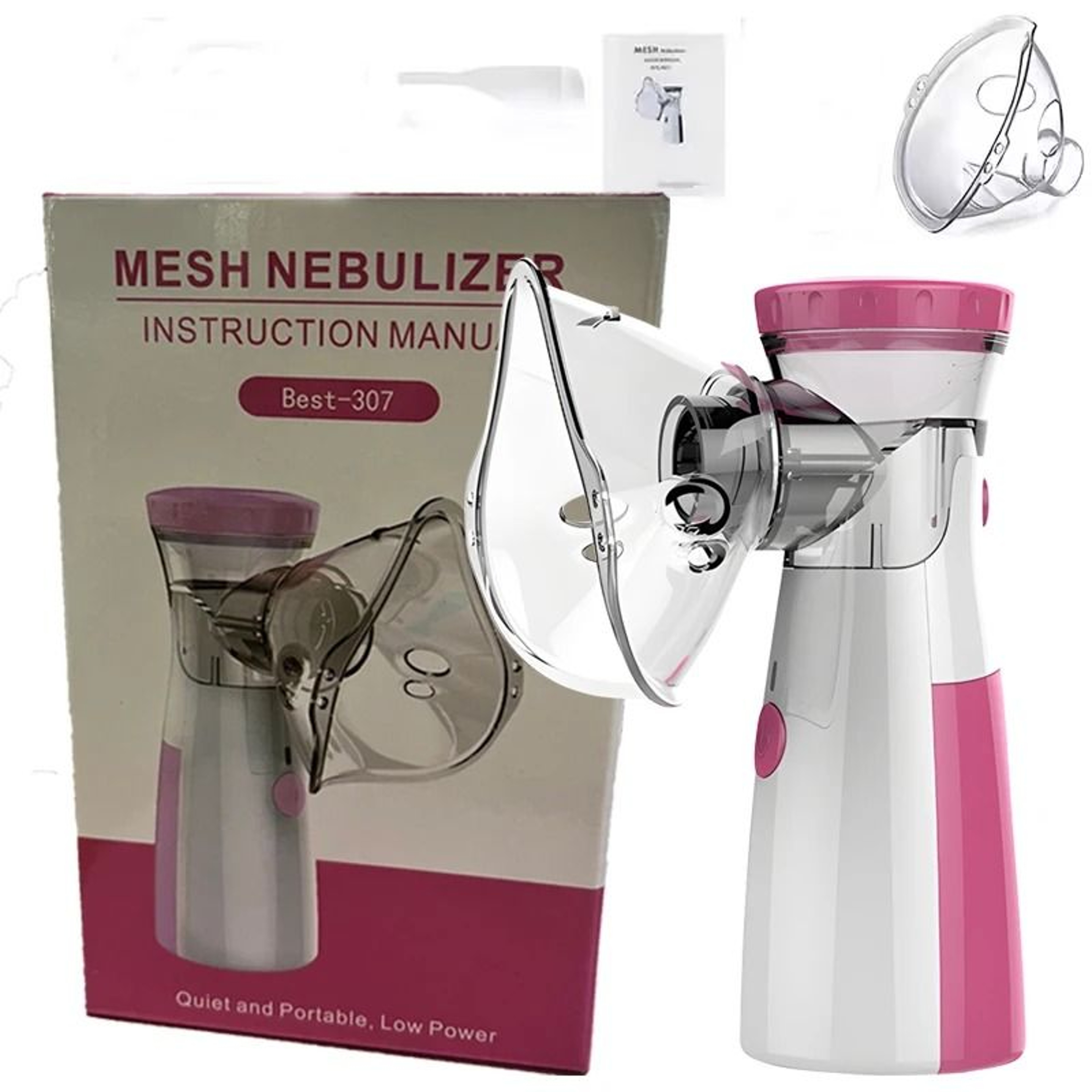 Portable Ultrasonic Silent Mesh Nebulizer For Kids Adults  Pets 9