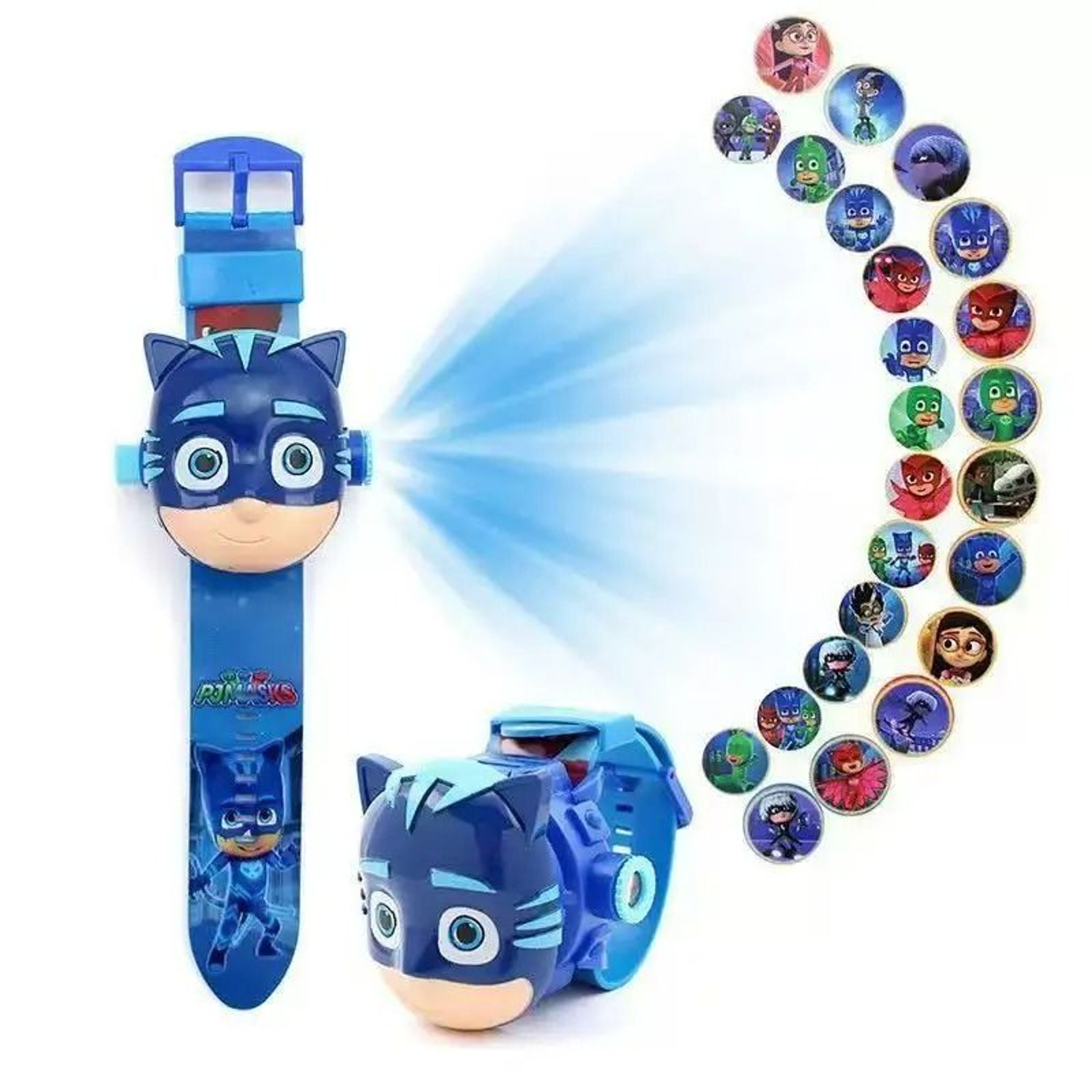 Kids Superhero 3D Character FlipCover Glow Digital Wristwatch 6