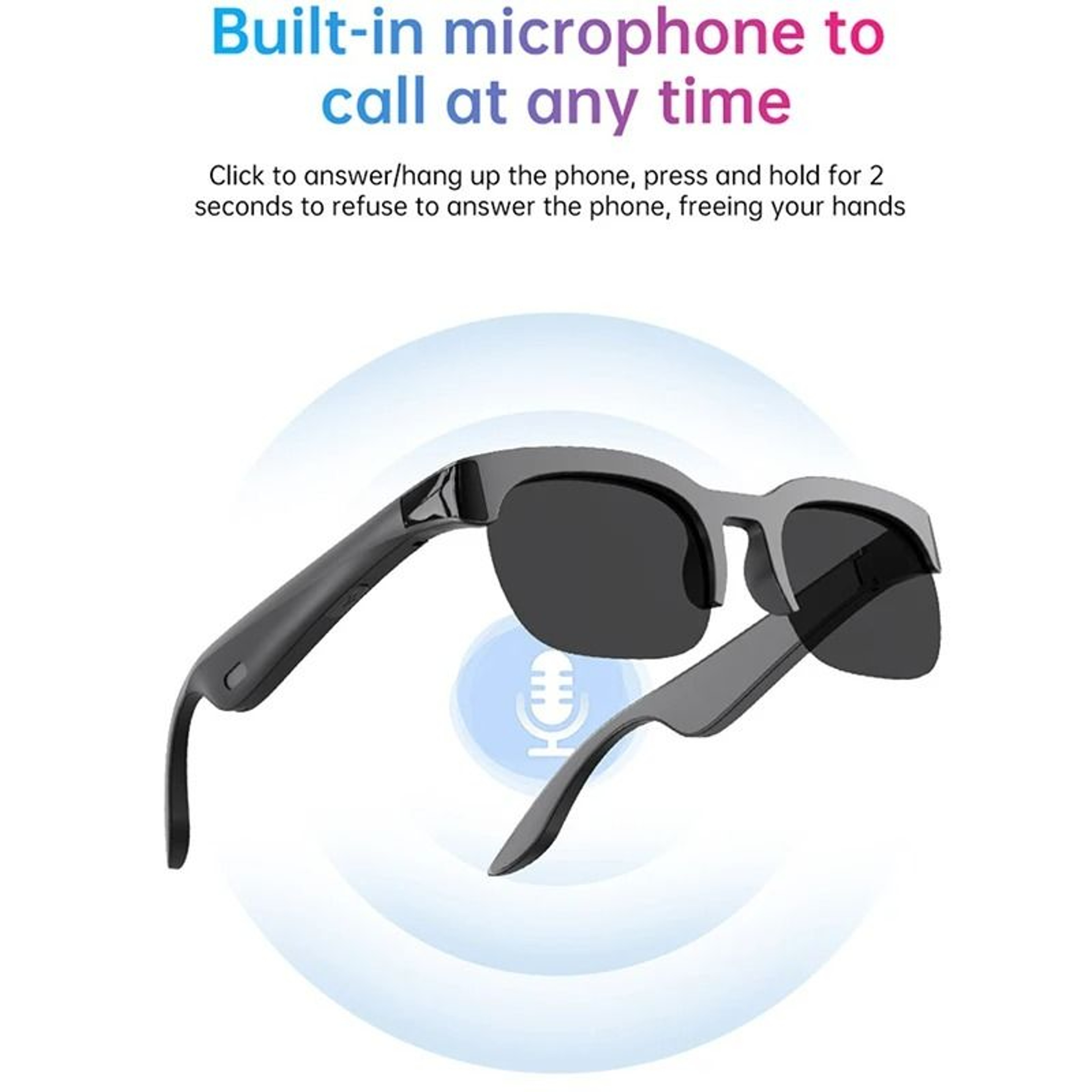 Smart AI Audio Sunglasses With RealTime Translation  Bluetooth Music 5