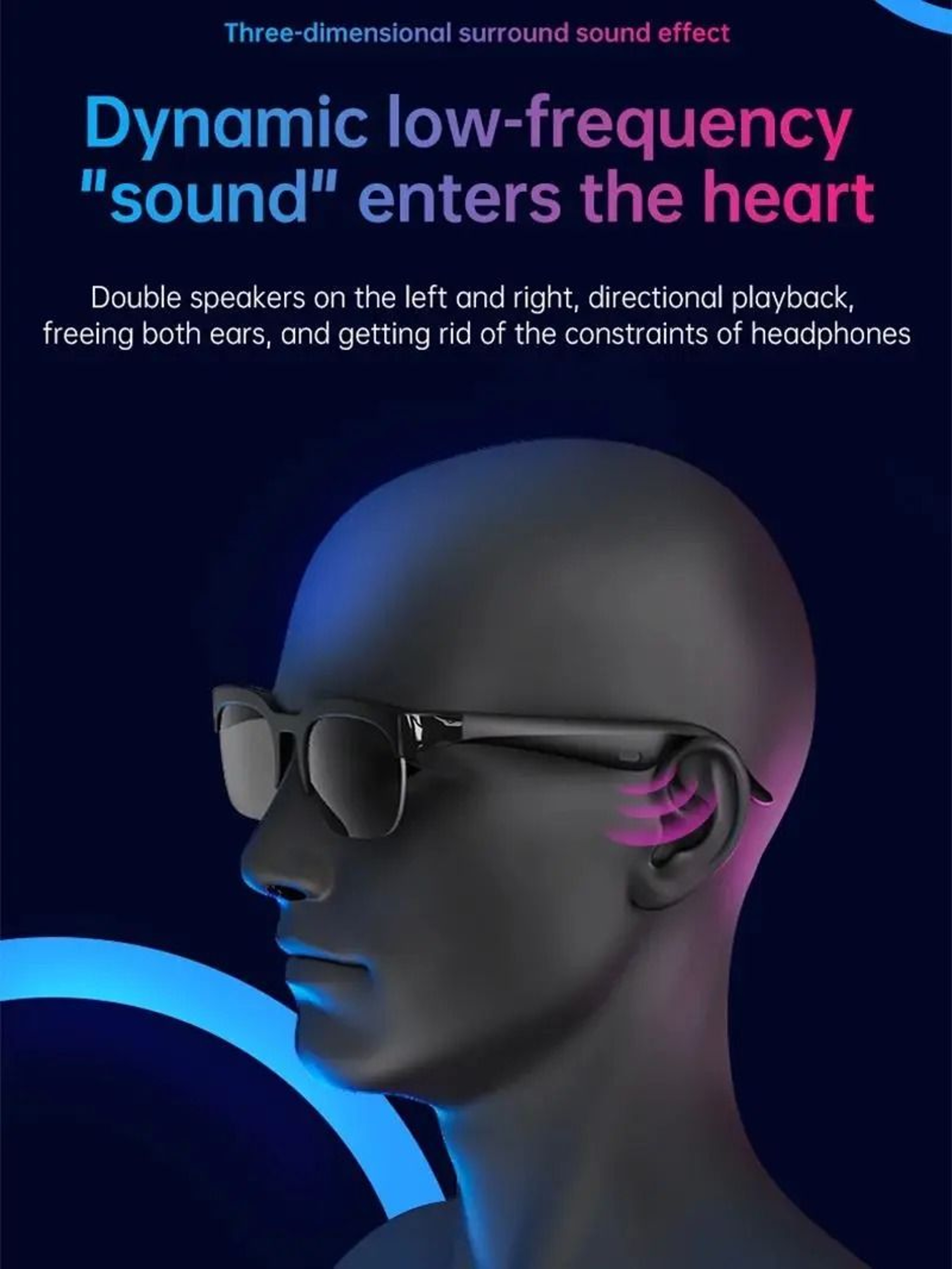 Smart AI Audio Sunglasses With RealTime Translation  Bluetooth Music 4