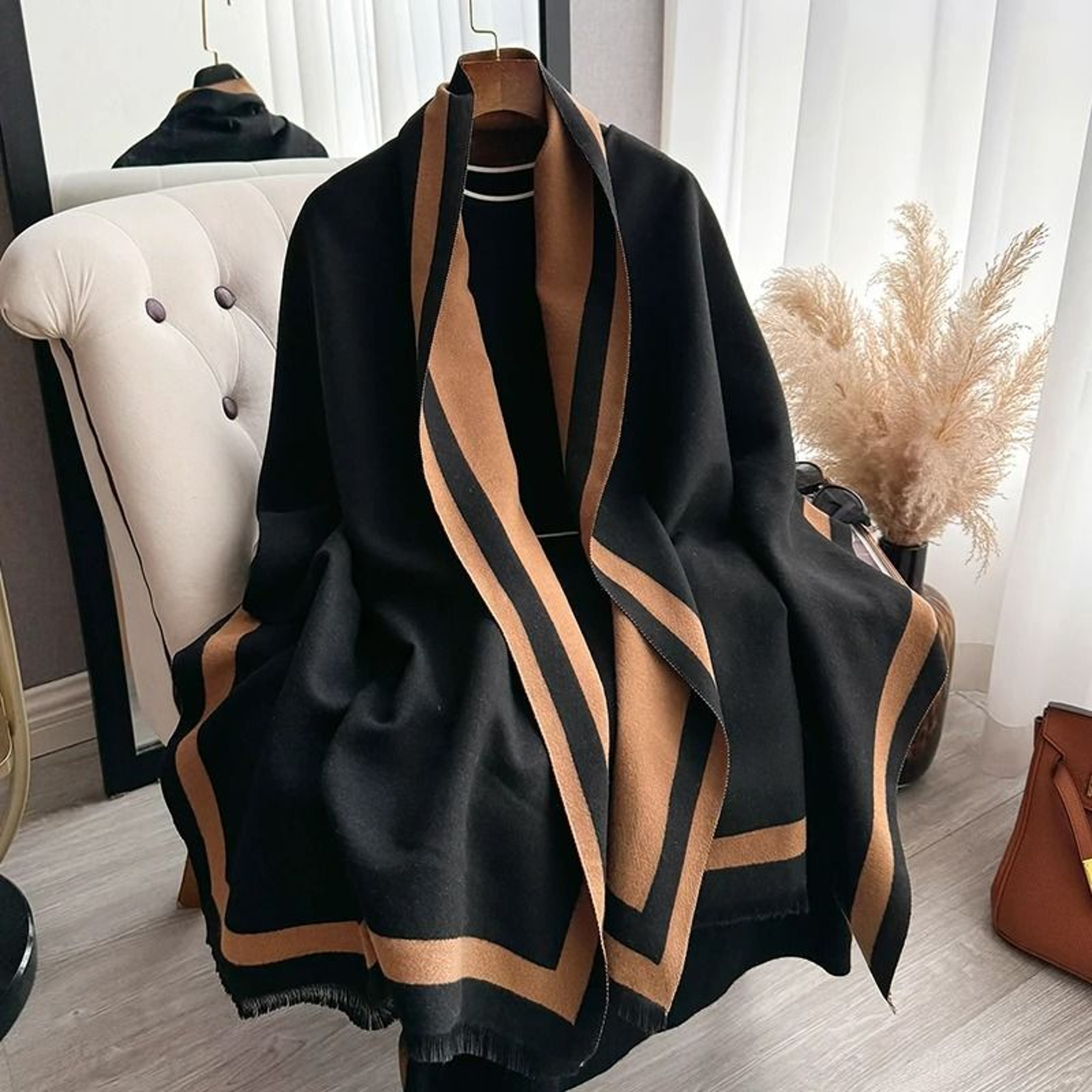 Womens Luxury CashmereFeel Warm Winter Shawl Blanket Scarf 0