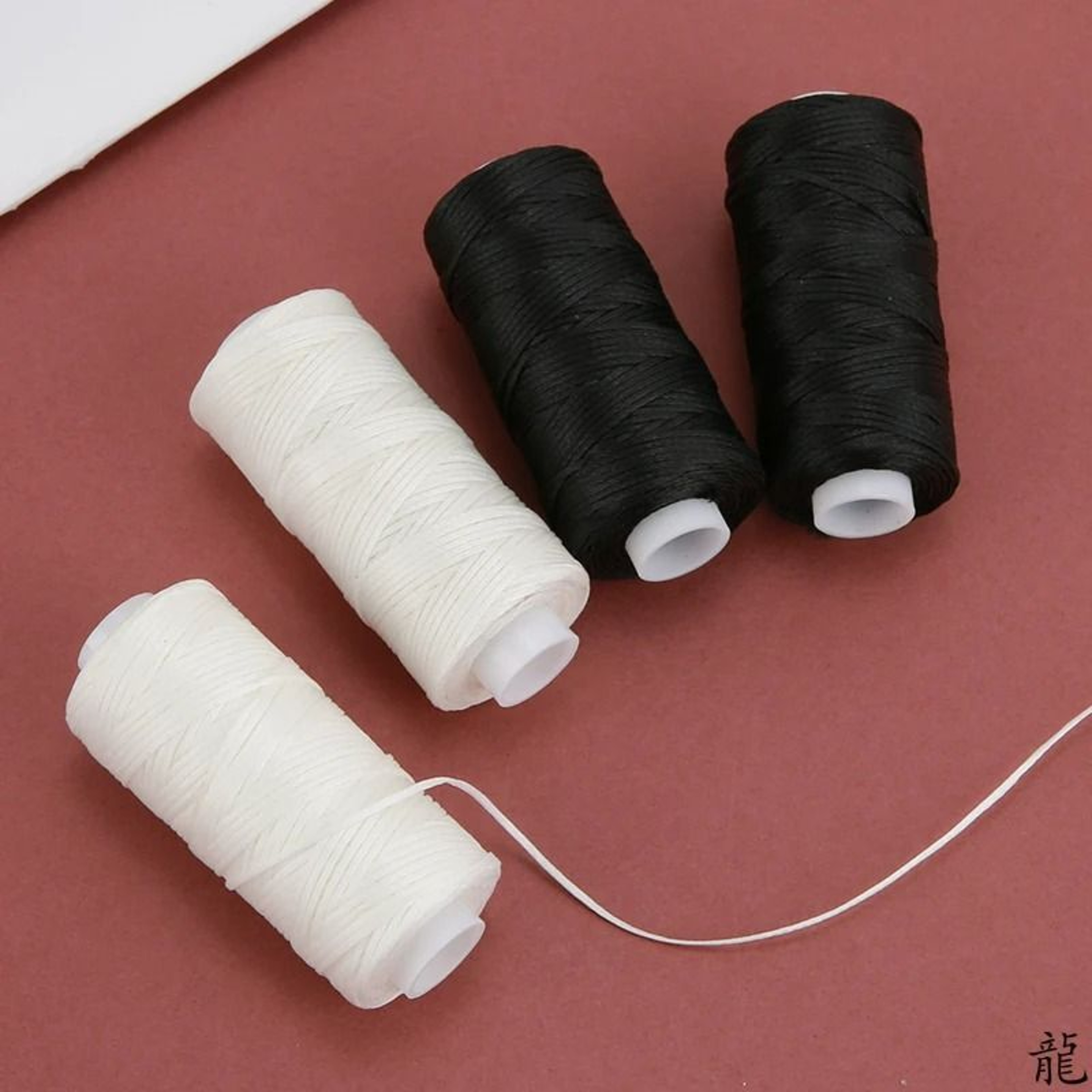150D Flat Waxed Polyester Leather Craft Sewing Thread 0