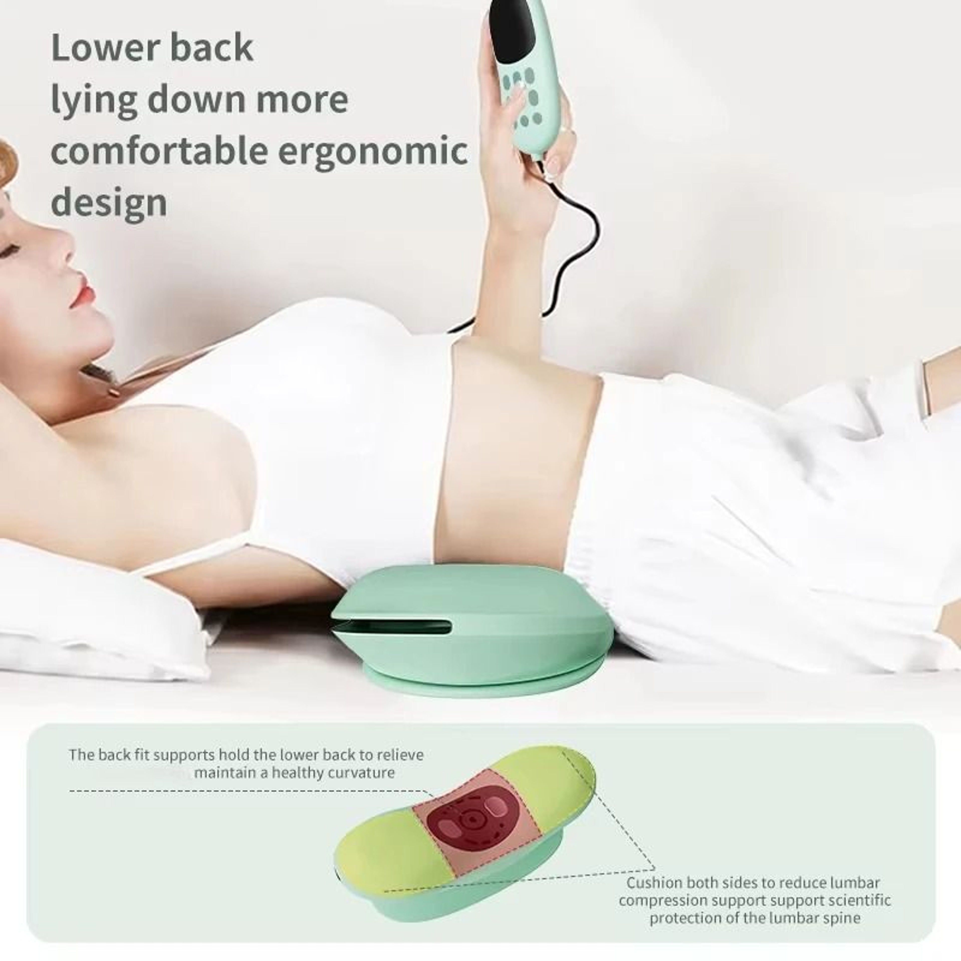Dynamic AirTraction Lumbar Massager With Thermal Heat  Vibration Therapy 2
