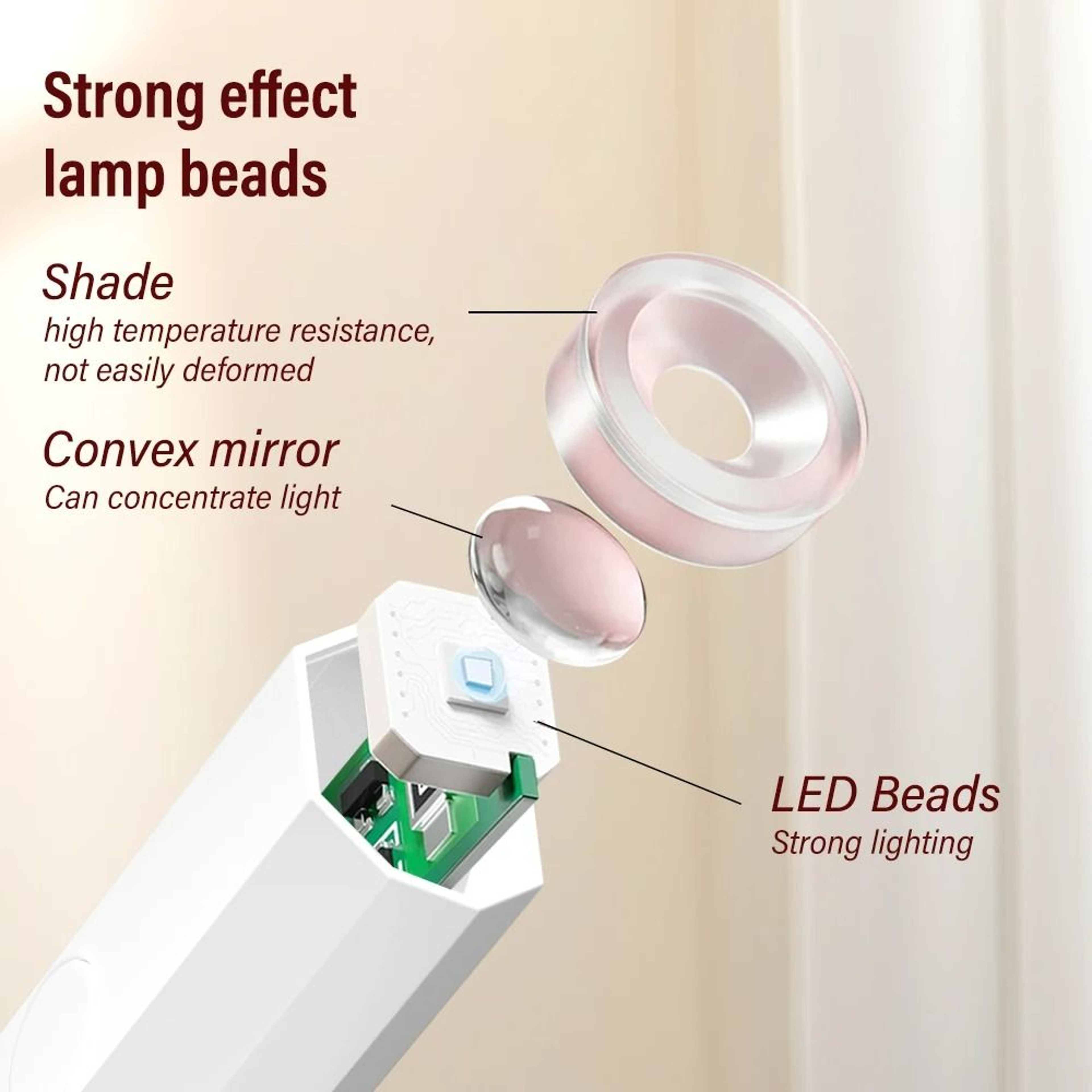 Portable Handheld Rechargeable Mini UV LED Gel Nail Lamp 3W 3