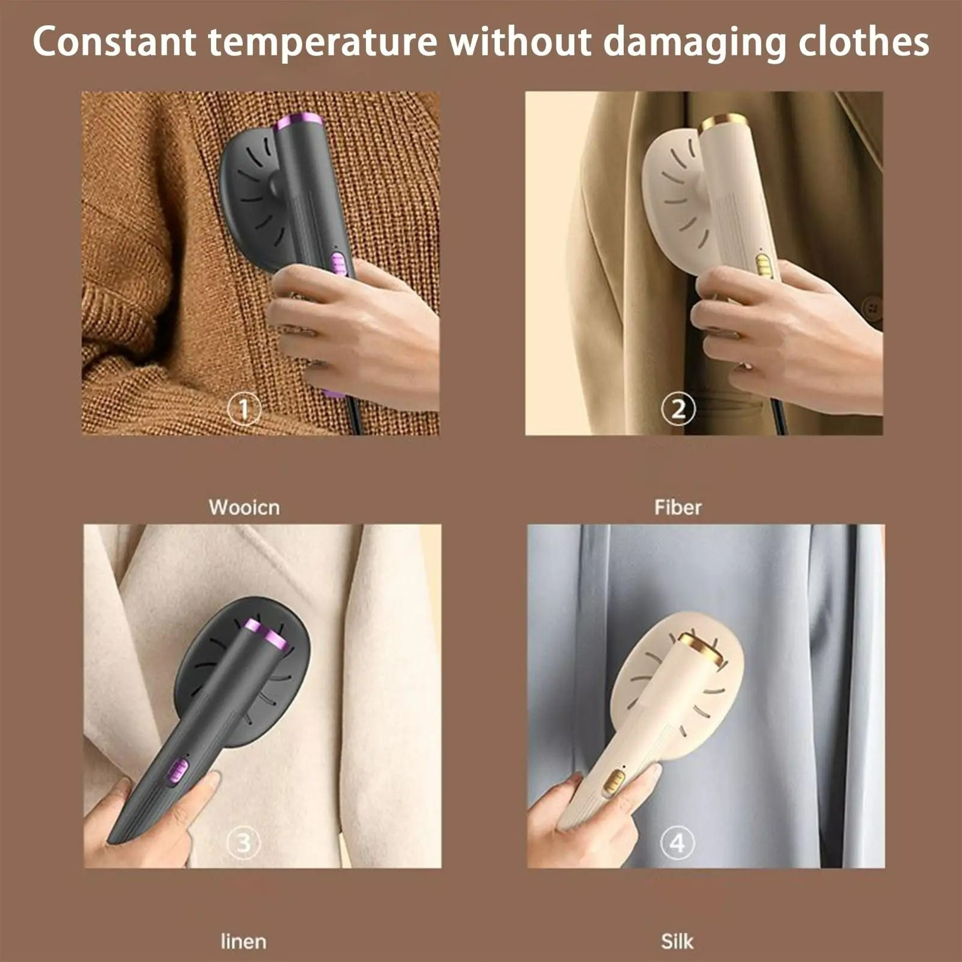 Portable 2in1 Handheld Garment Steamer  Flat Iron 2