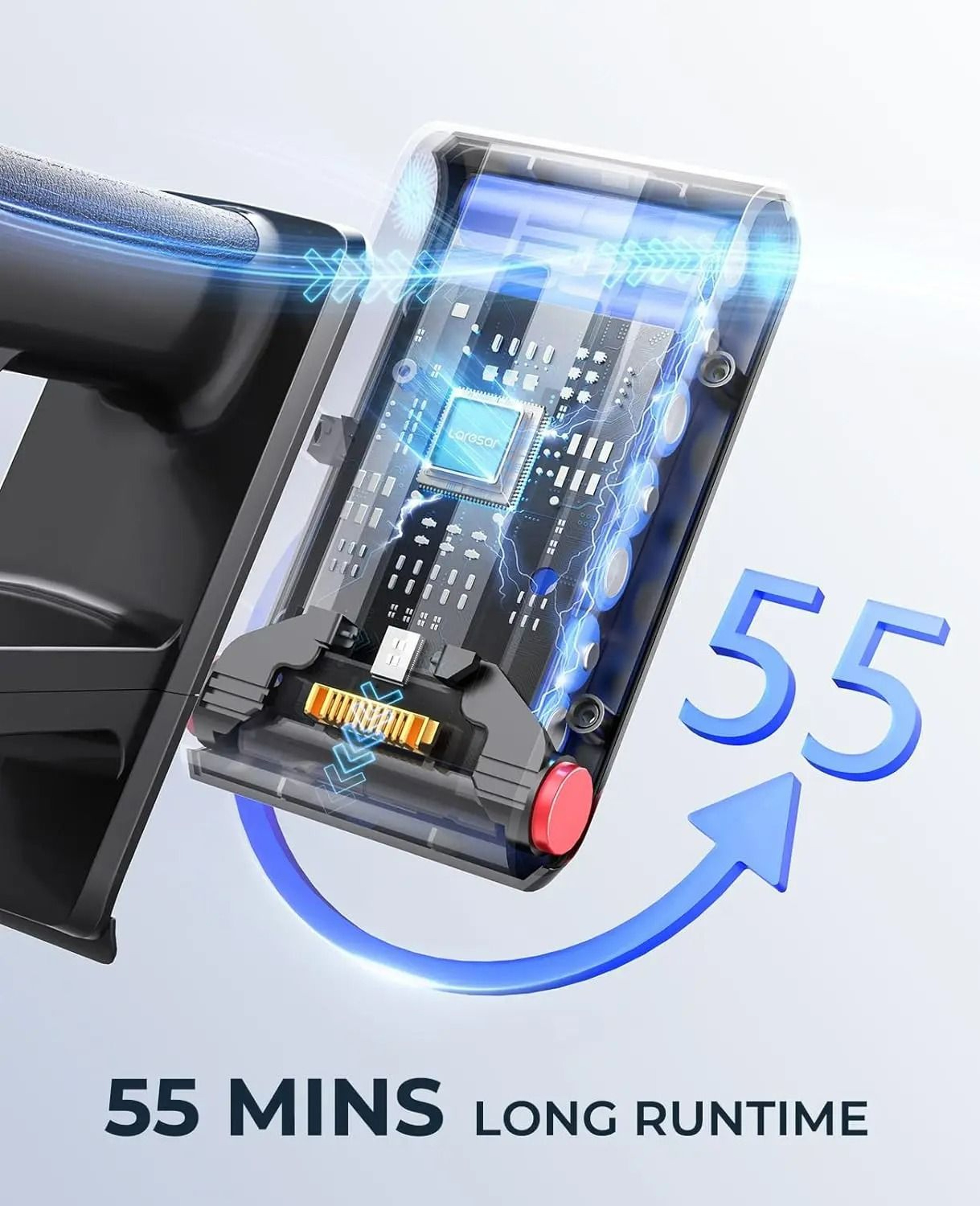 Cordless Smart Stick Vacuum Cleaner With Touchscreen Display 450W 2