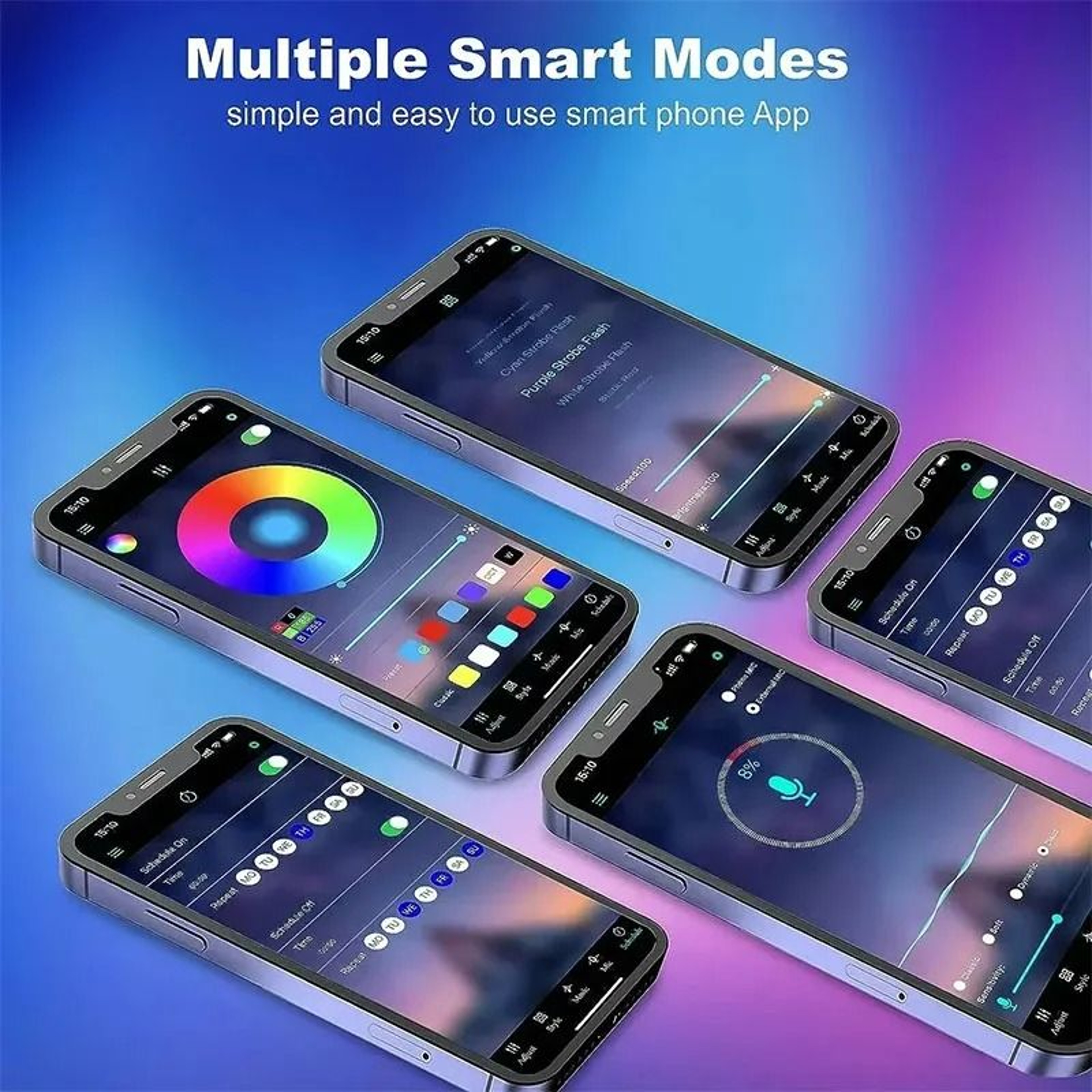 Smart USB RGB Bluetooth LED Strip Lights With 24Key Remote 3