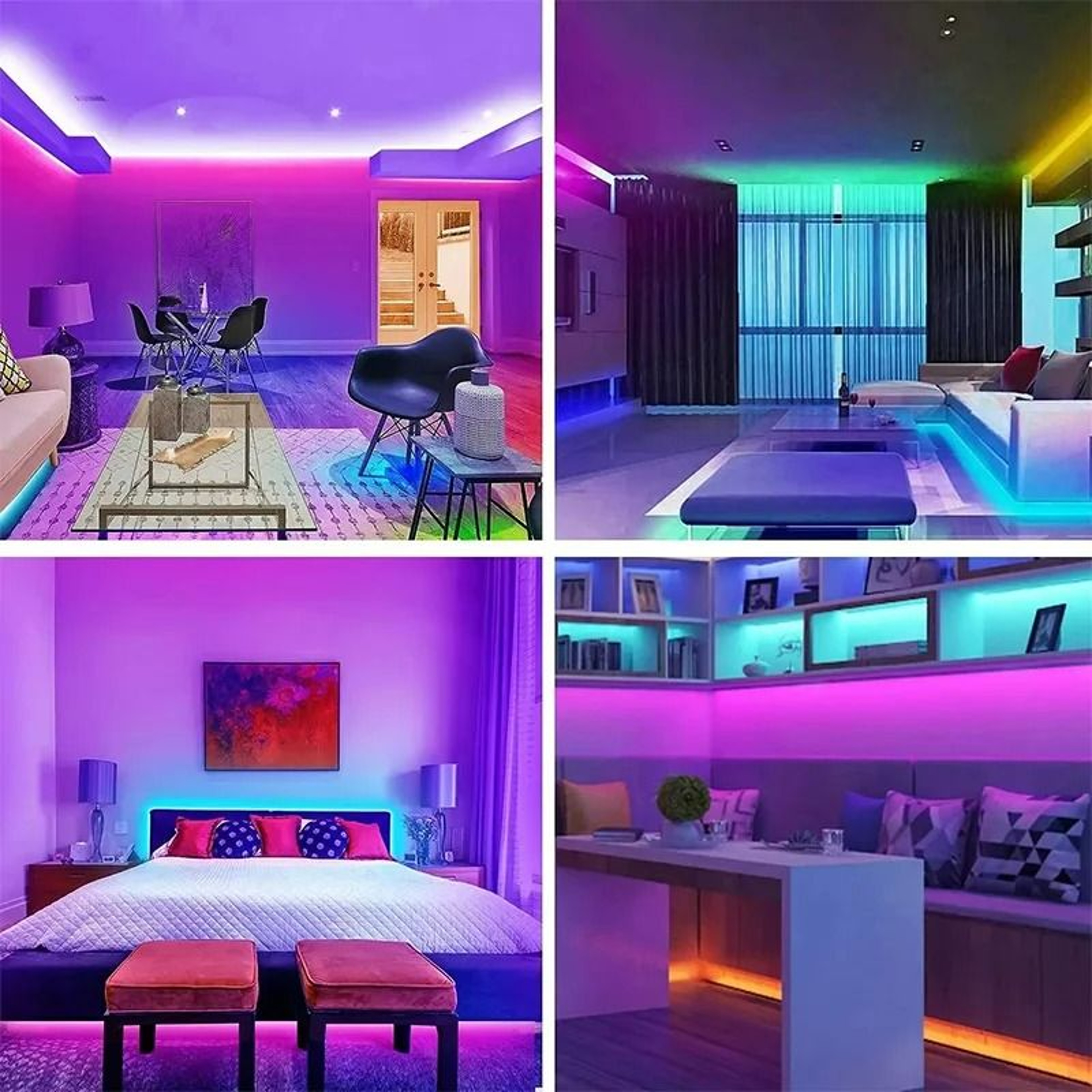 Smart USB RGB Bluetooth LED Strip Lights With 24Key Remote 2