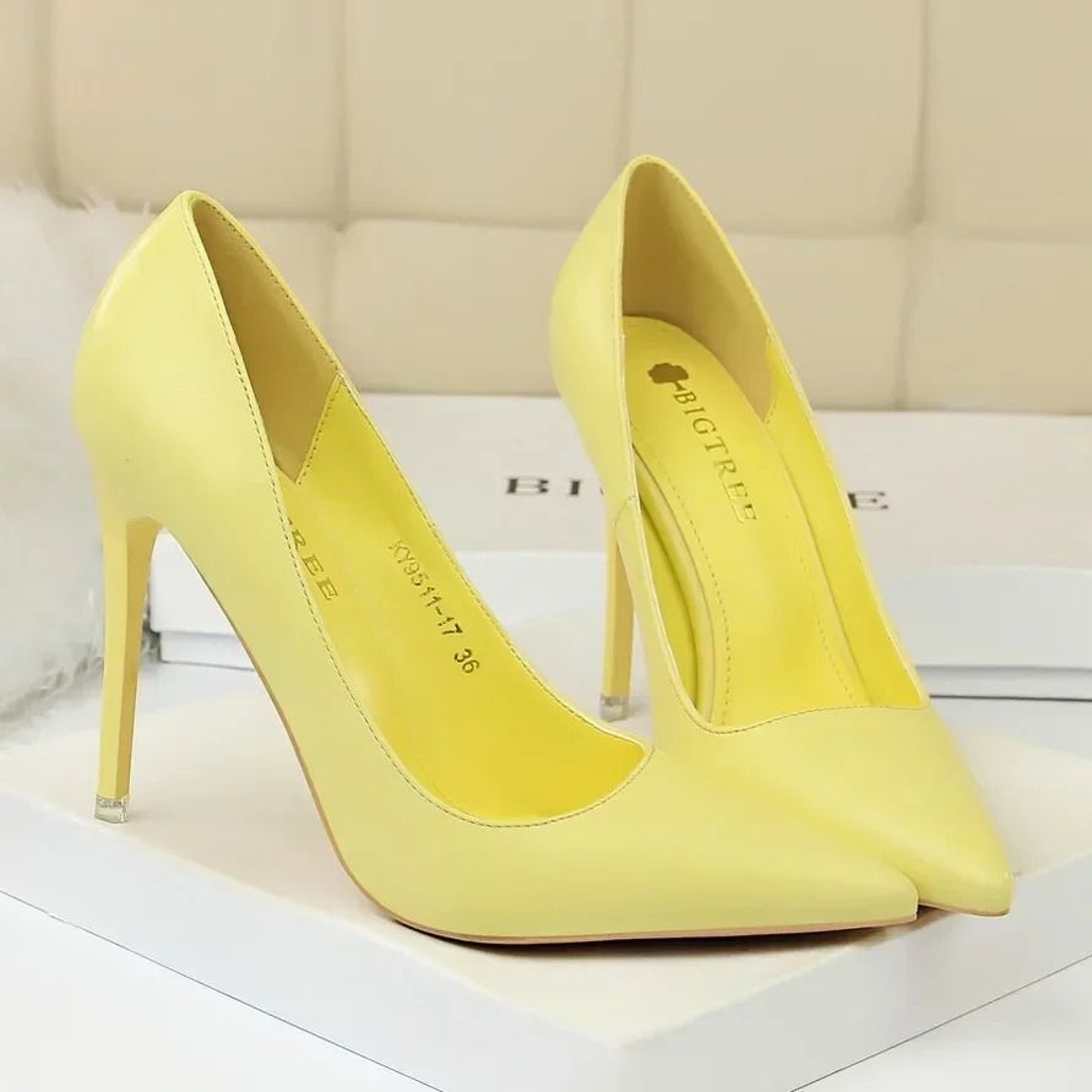 Elegant Pointed Toe Colorful Stiletto Pumps 13