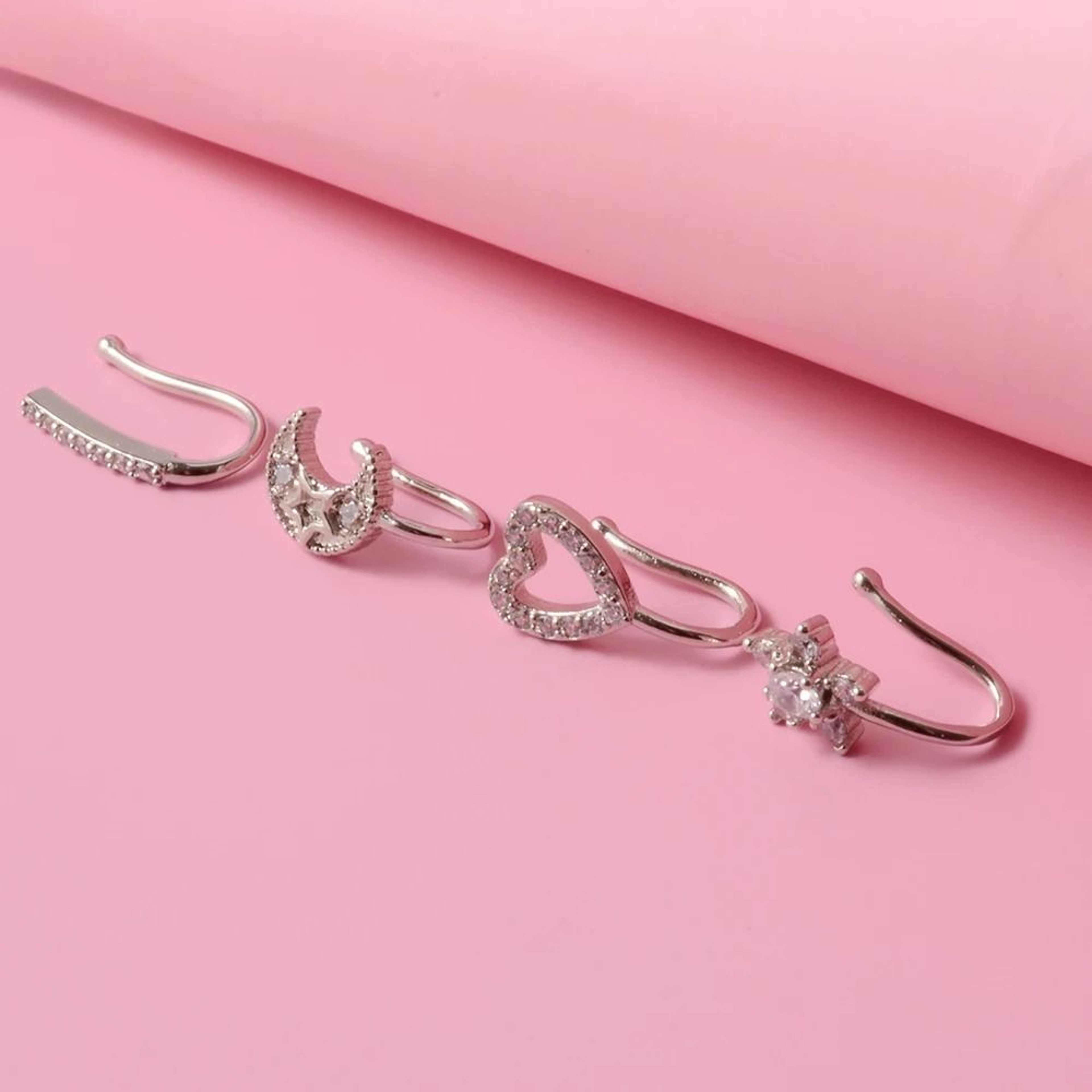 ClipOn 316L Surgical Steel Faux Septum And Nose Ring Hoop 5