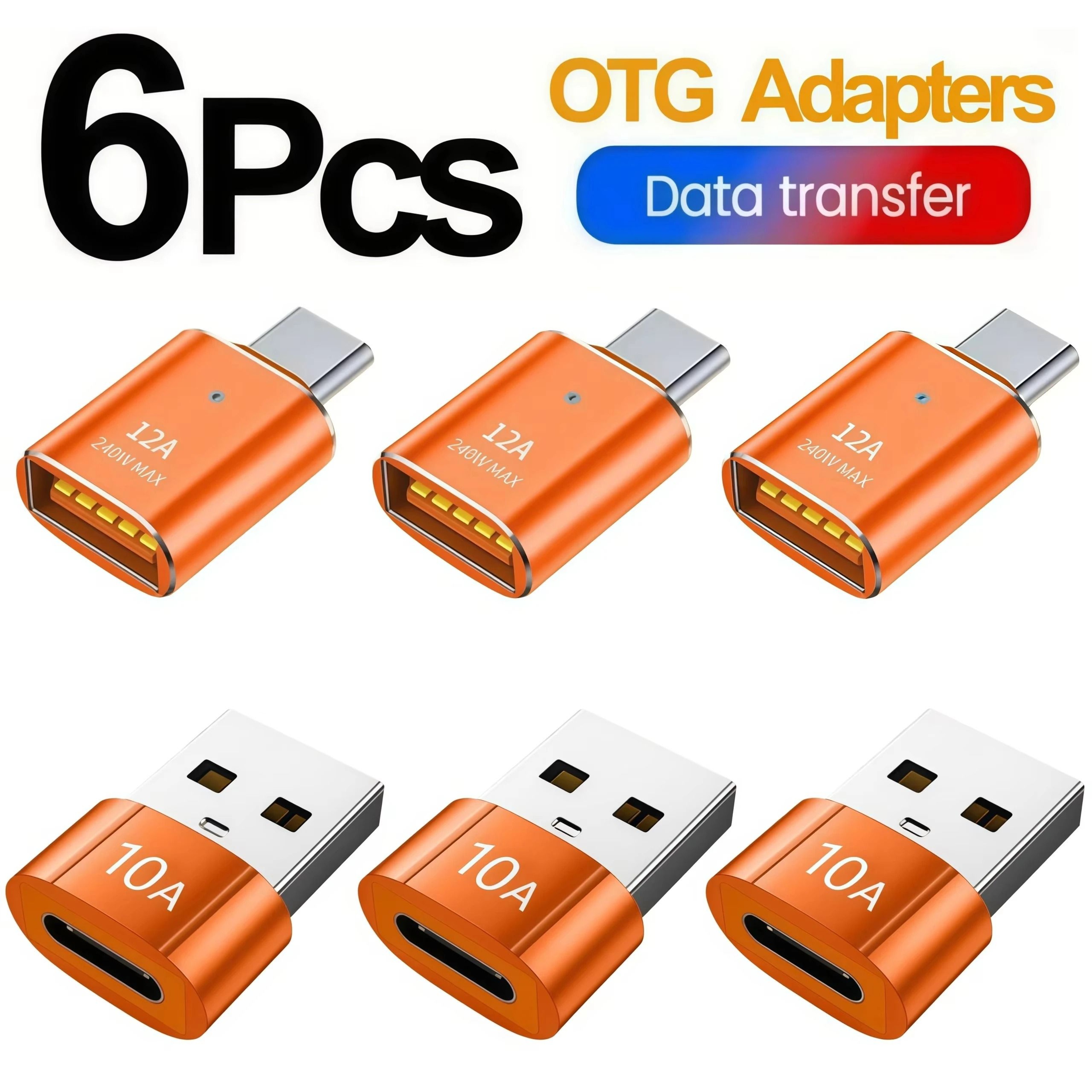 FastCharging 12A USB 30 To TypeC OTG Adapter With LED Indicator 8