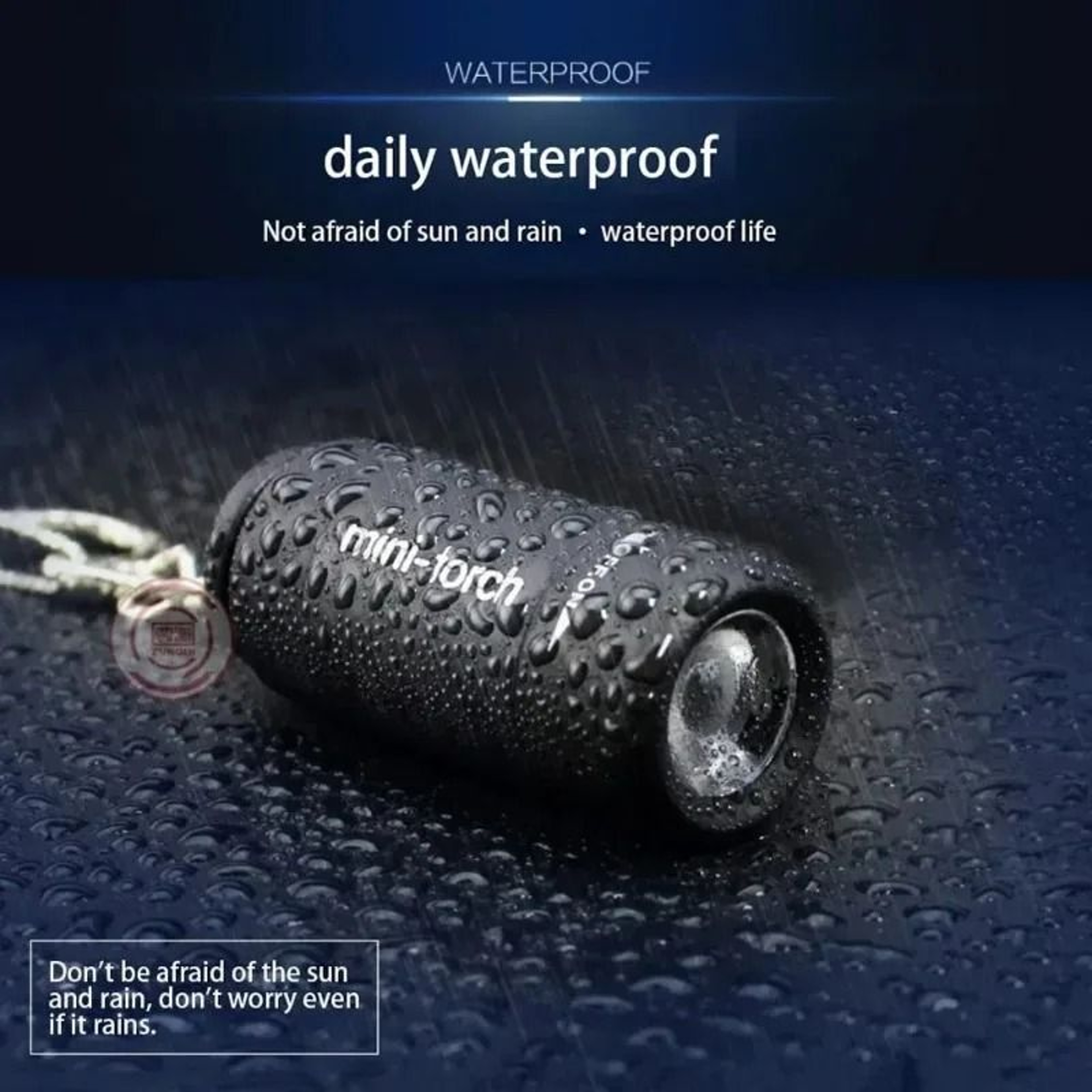 UltraBright Multifunctional USB Rechargeable Mini Keychain Flashlight 4