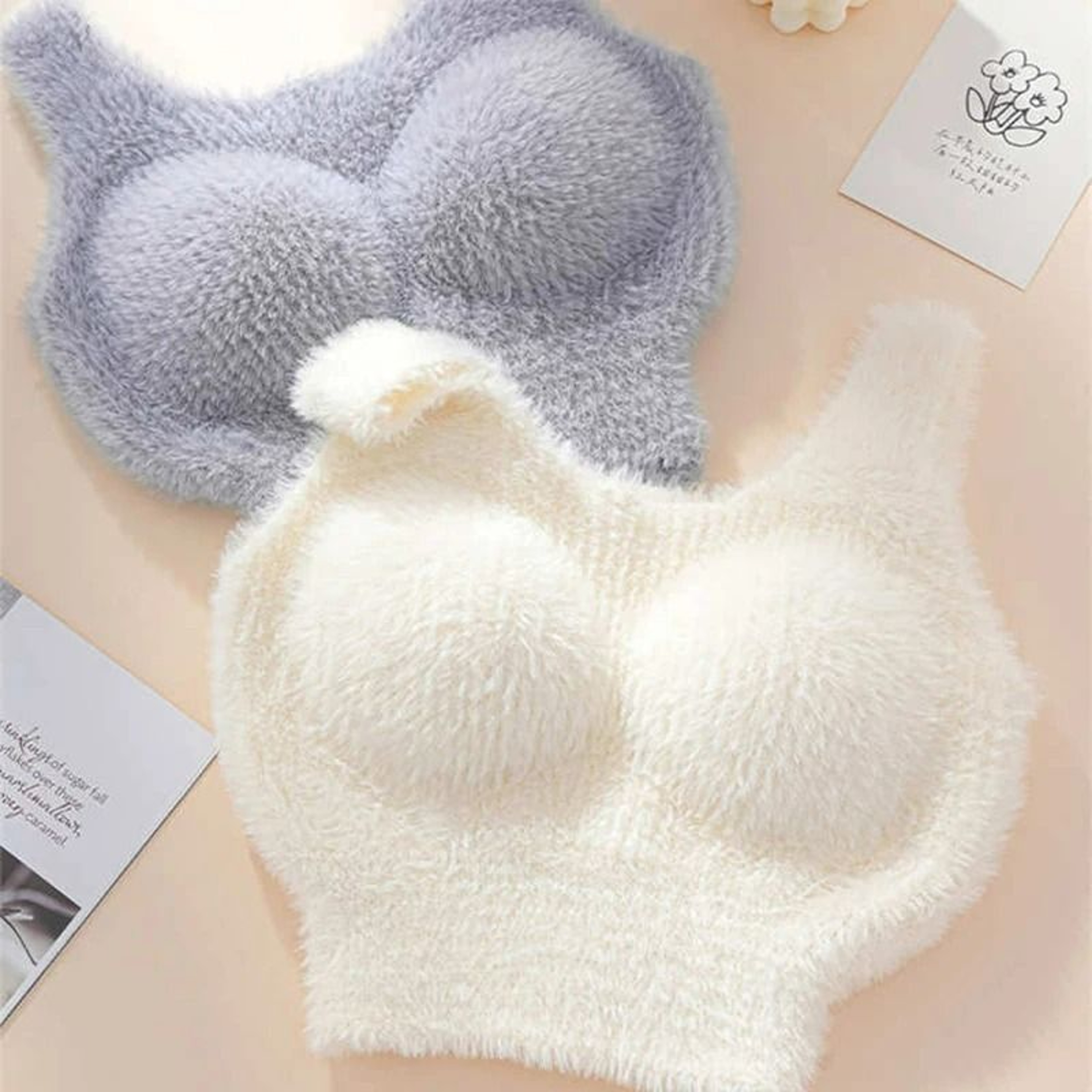 FleeceLined Thermal WoolBlend Camisole Tank Top With BuiltIn Bra Pads 4