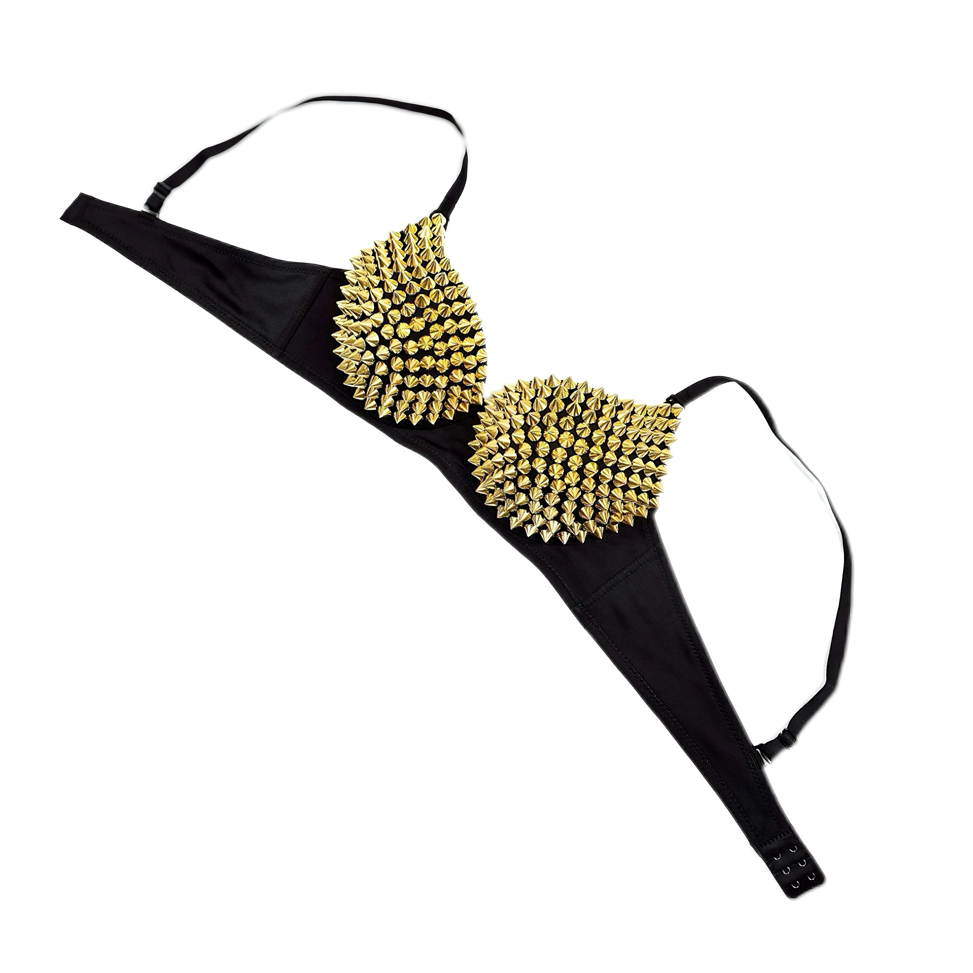 Glamorous Metallic Sequin DeepV Wireless Bralette Top 4