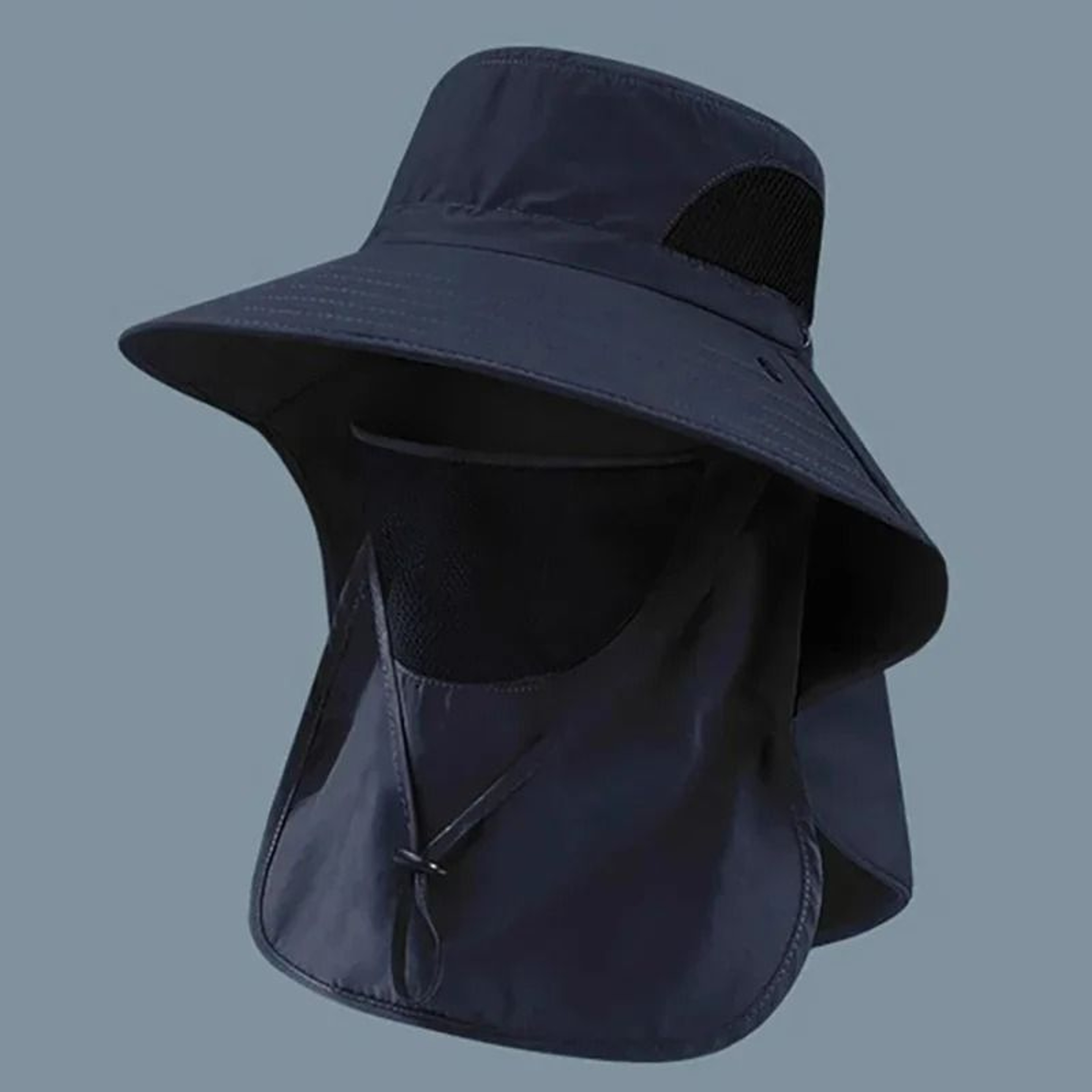 Outdoor UV Protection Sun Hat With Detachable Neck Flap  Breathable Face Cover 11