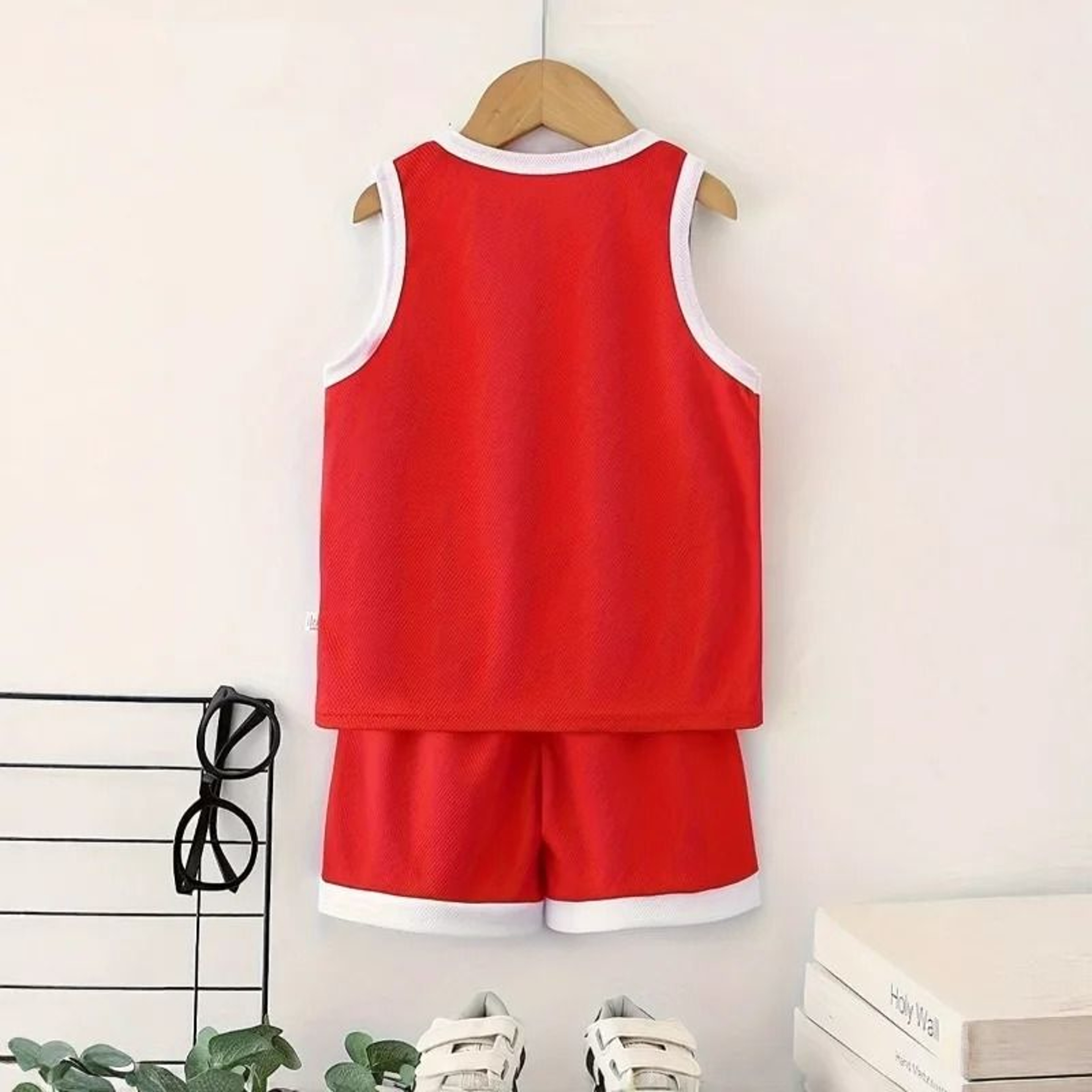 Boys Breathable Cartoon Sleeveless Vest  Shorts 2Piece Set 5