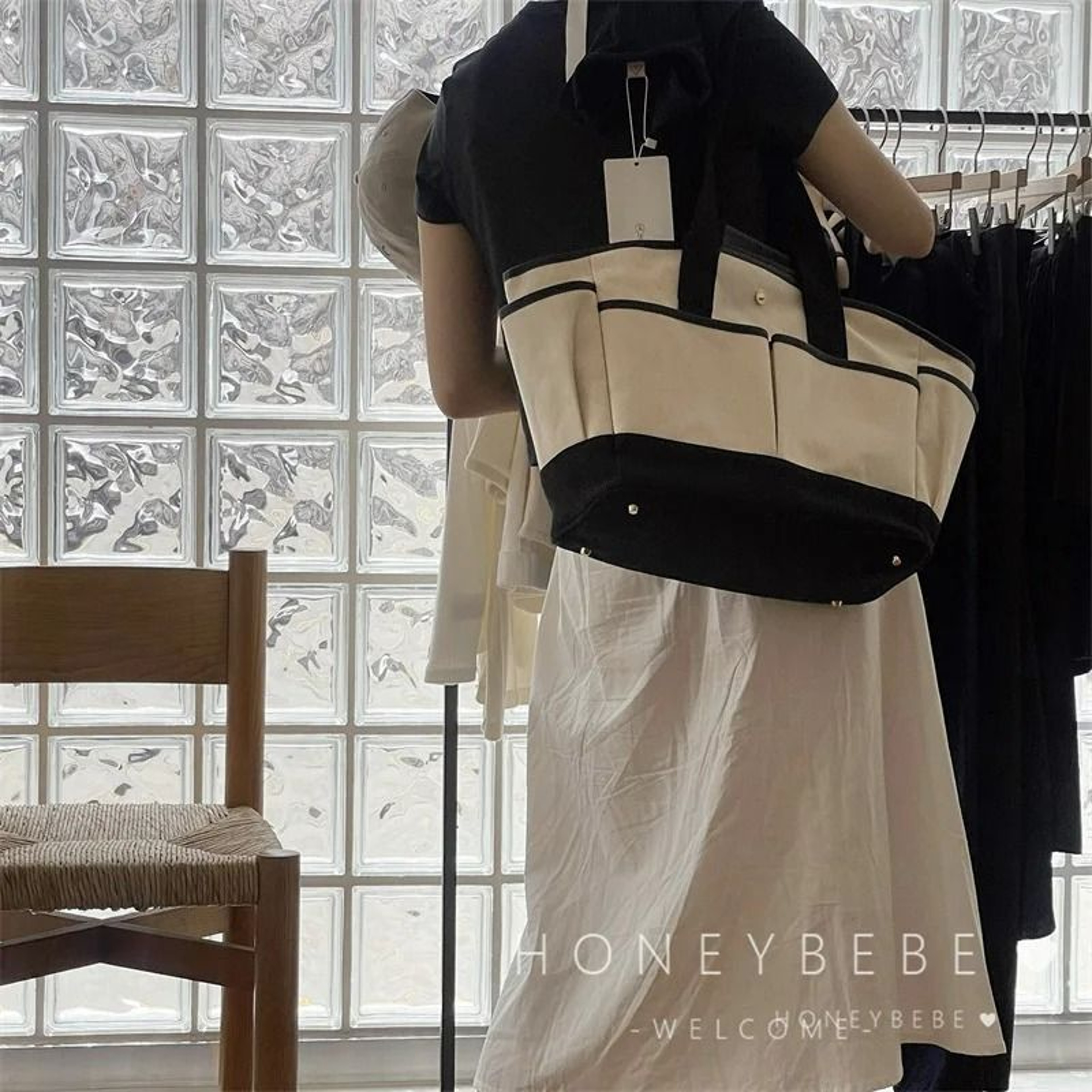 Large Capacity Canvas Diaper Bag  Maternity Crossbody 5