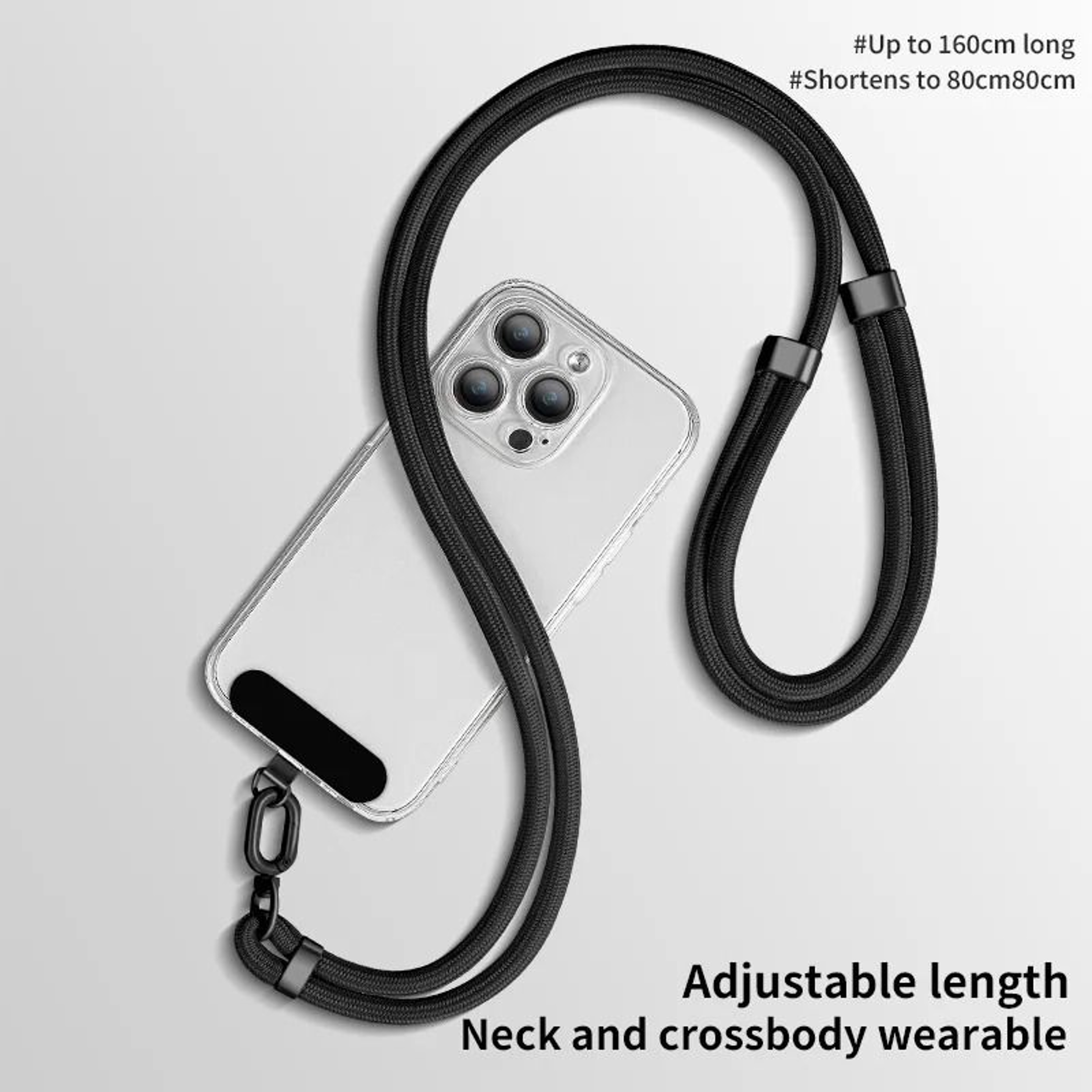 Universal Adjustable Phone Lanyard Crossbody Strap  Tether Tab 1