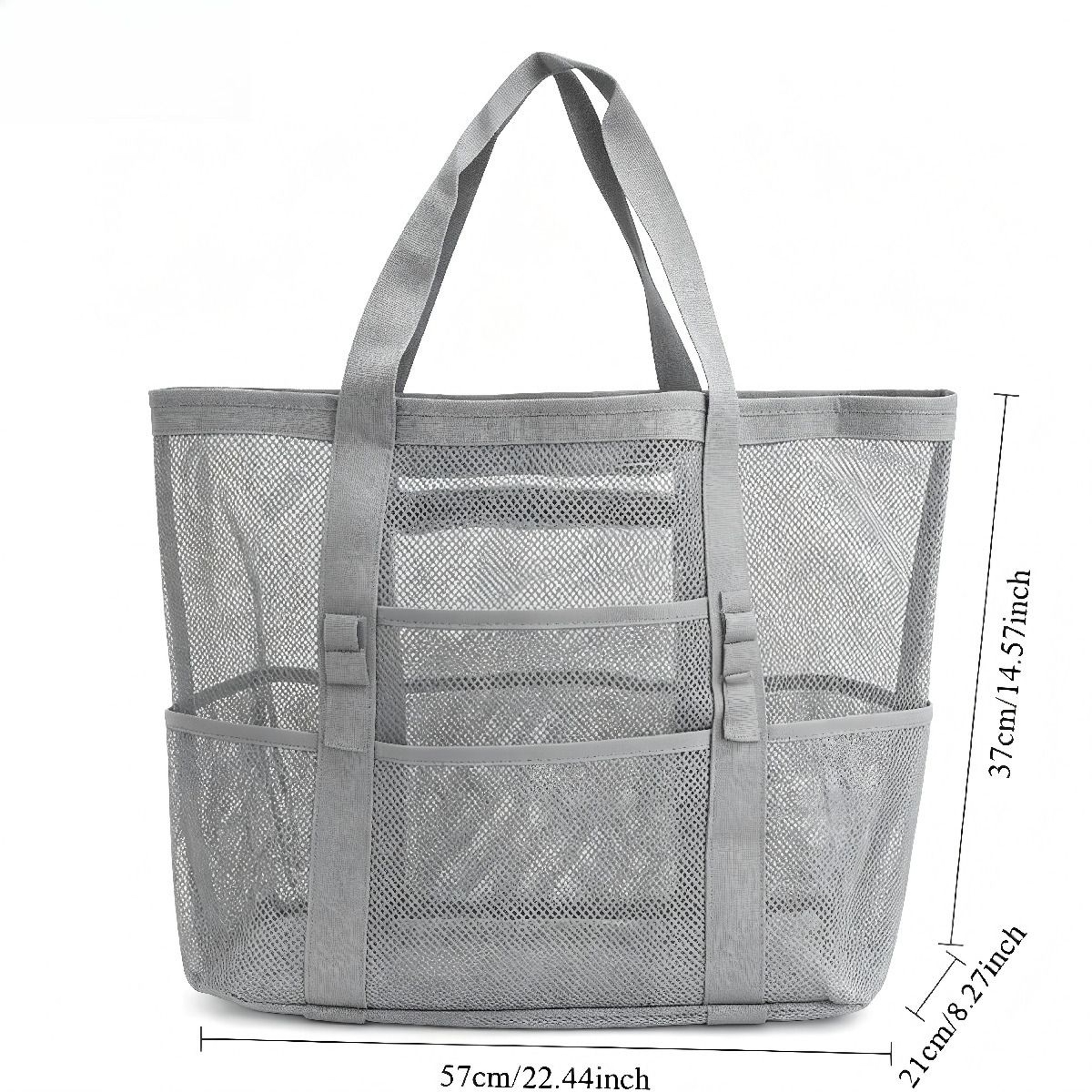 Extra Large Breathable Mesh Beach Toy Tote  Travel Shoulder Bag 8