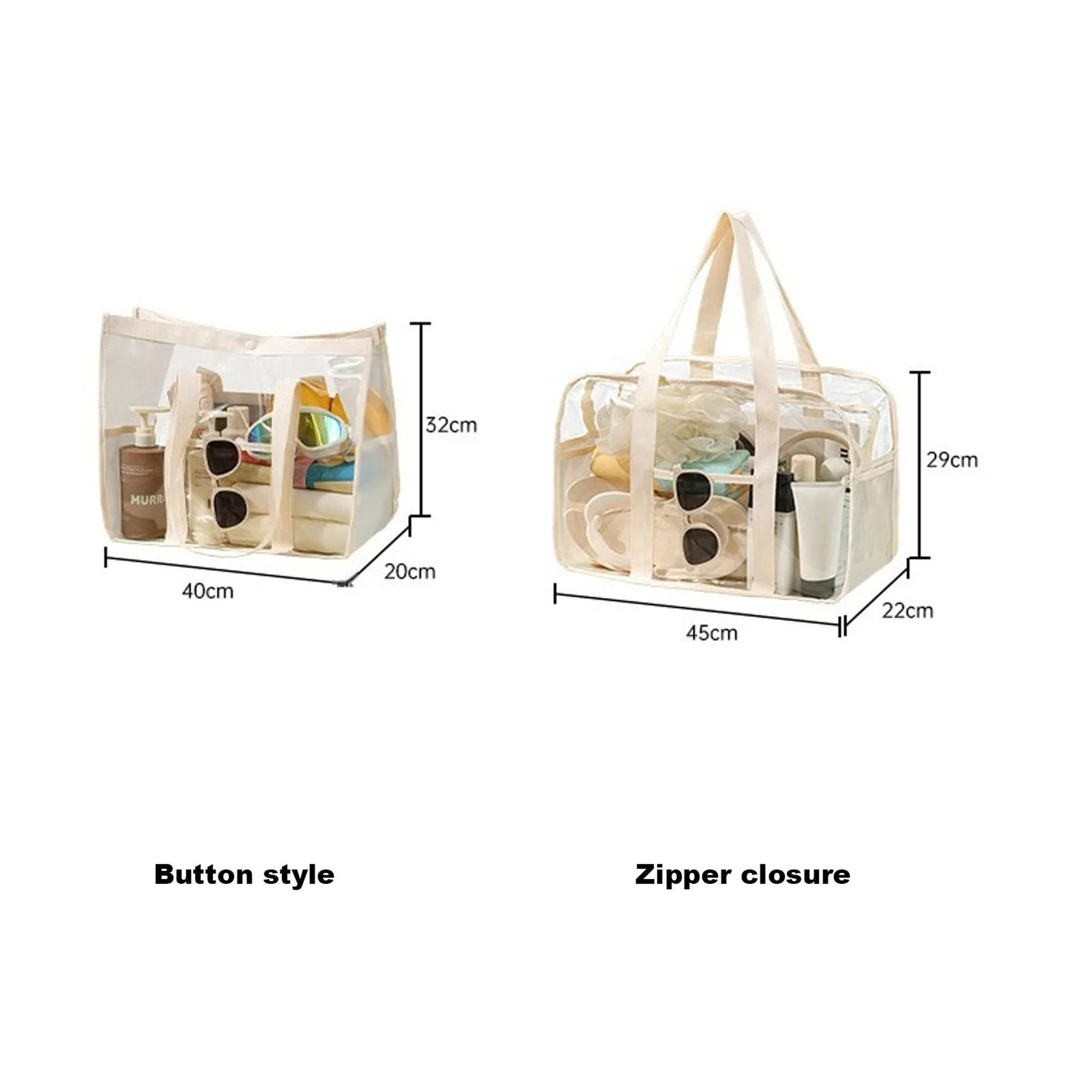 Large Clear PVC Shoulder Tote Bag  Stadium Security Handbag 6