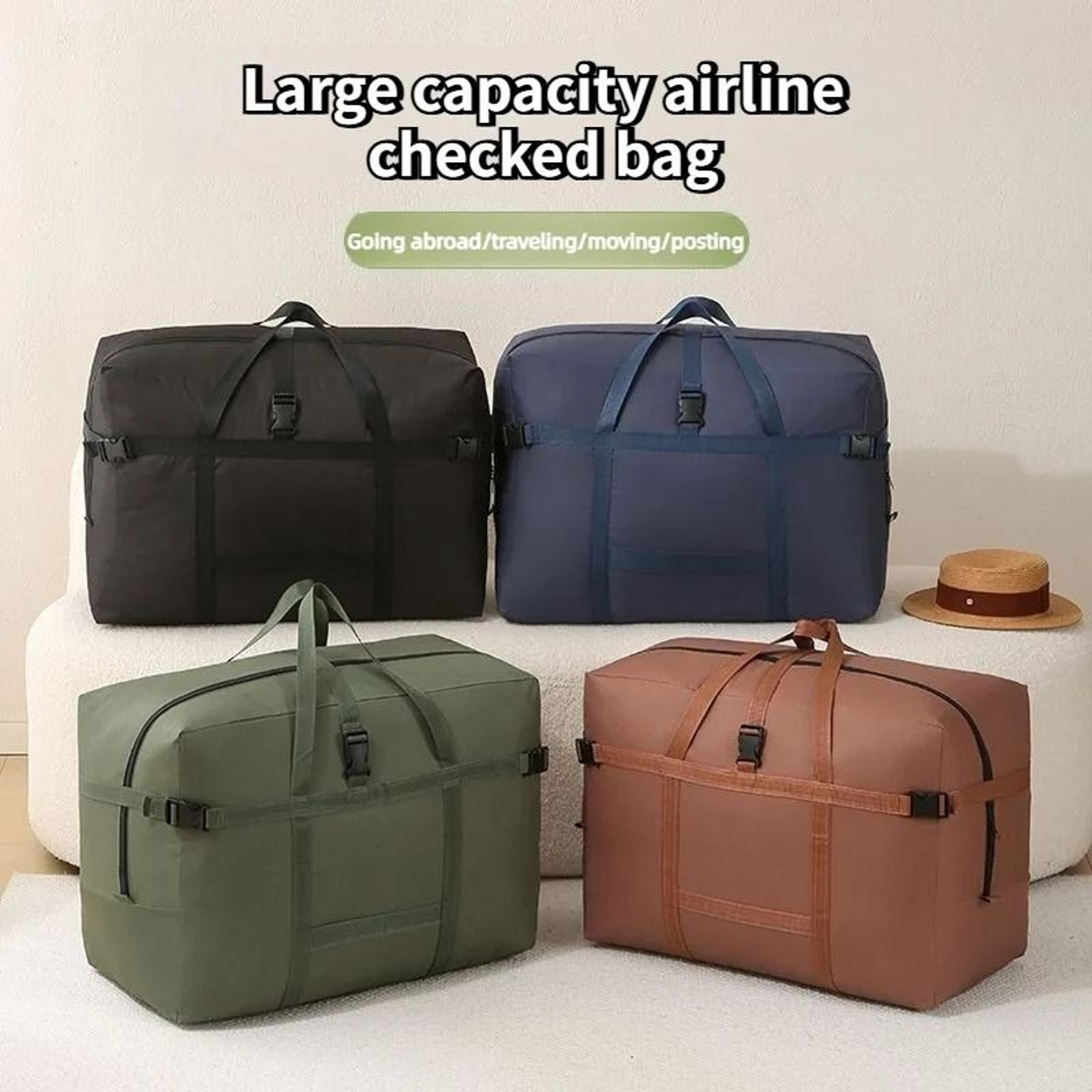 Extra Large Travel Duffel Bag With Trolley Sleeve 1