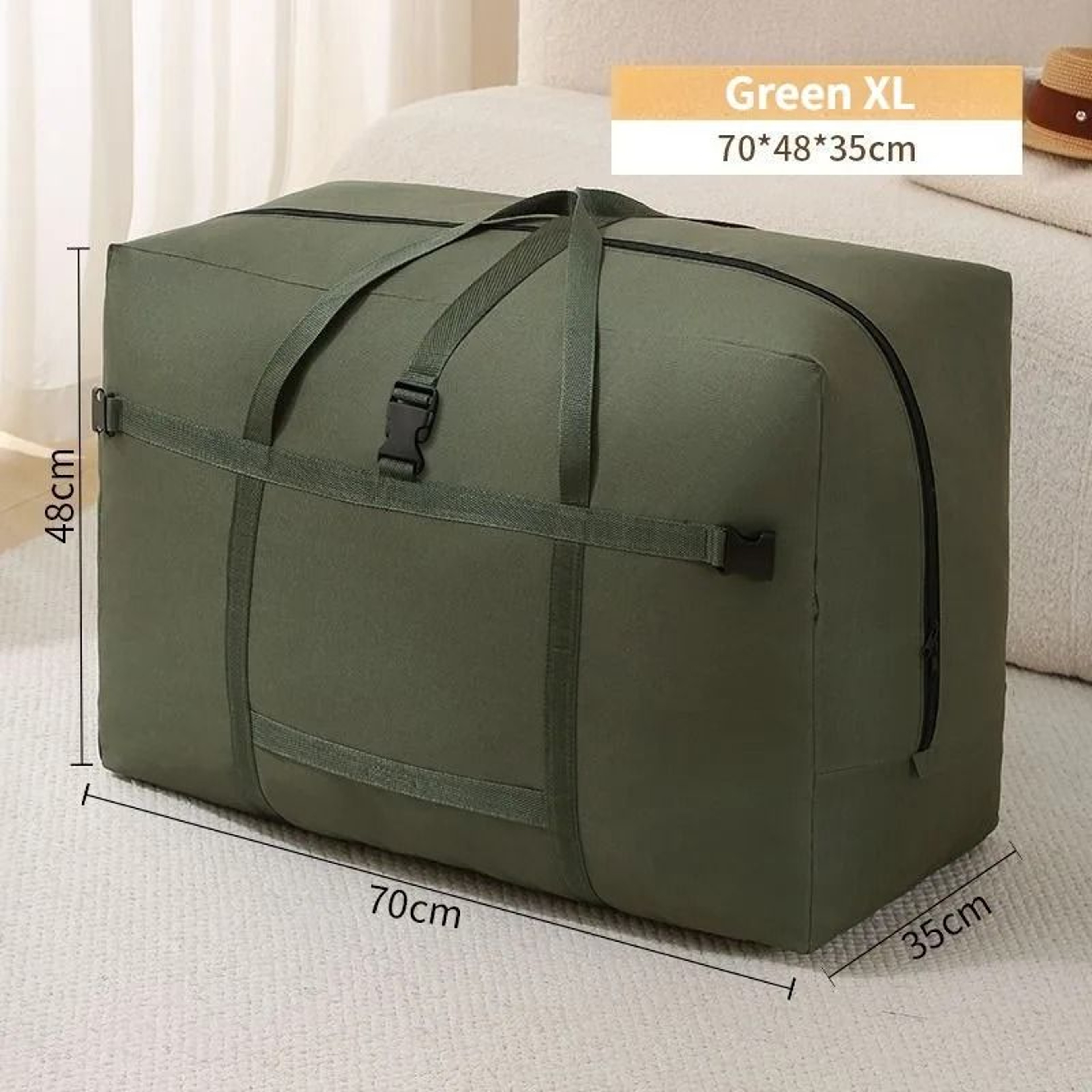 Extra Large Travel Duffel Bag With Trolley Sleeve 8