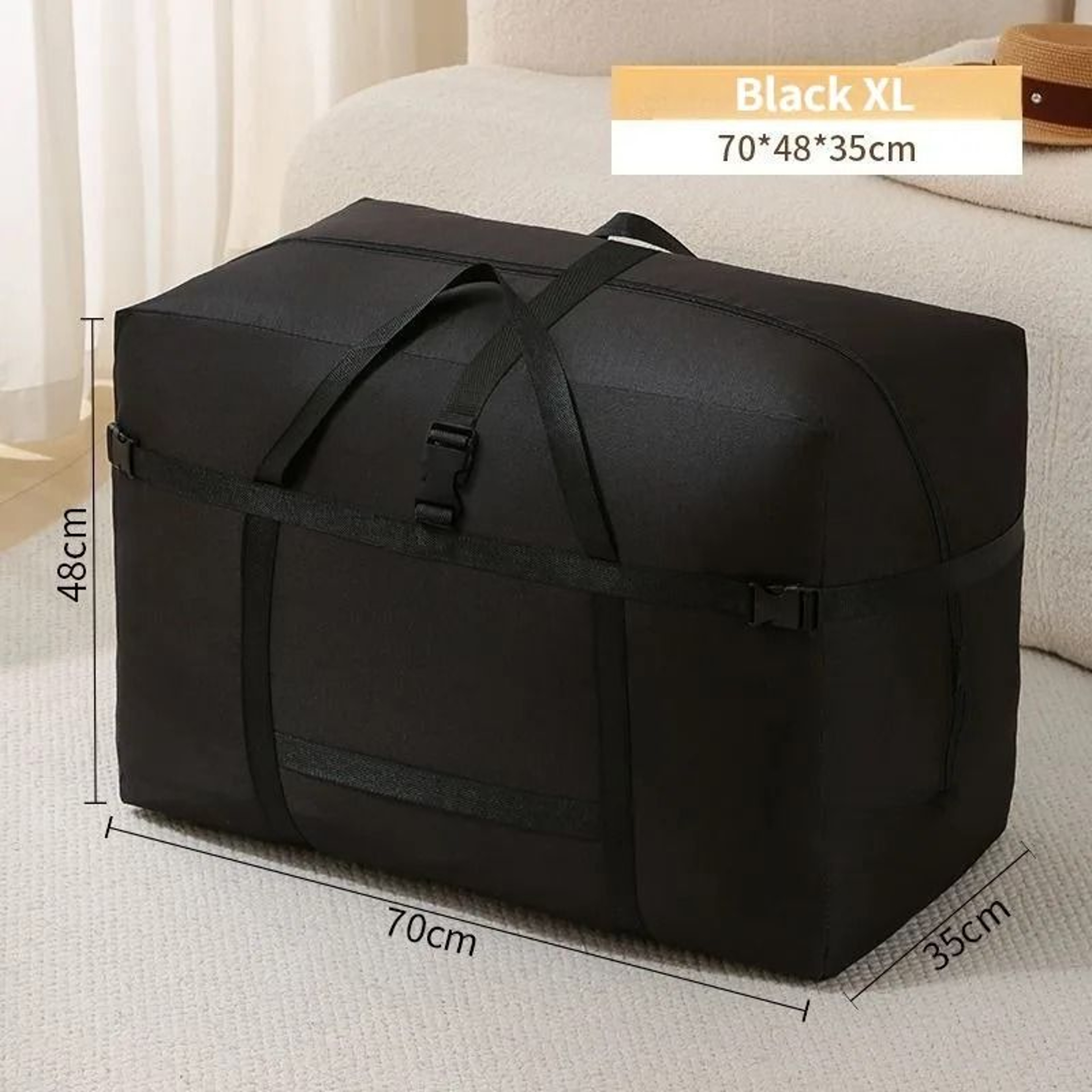 Extra Large Travel Duffel Bag With Trolley Sleeve 7