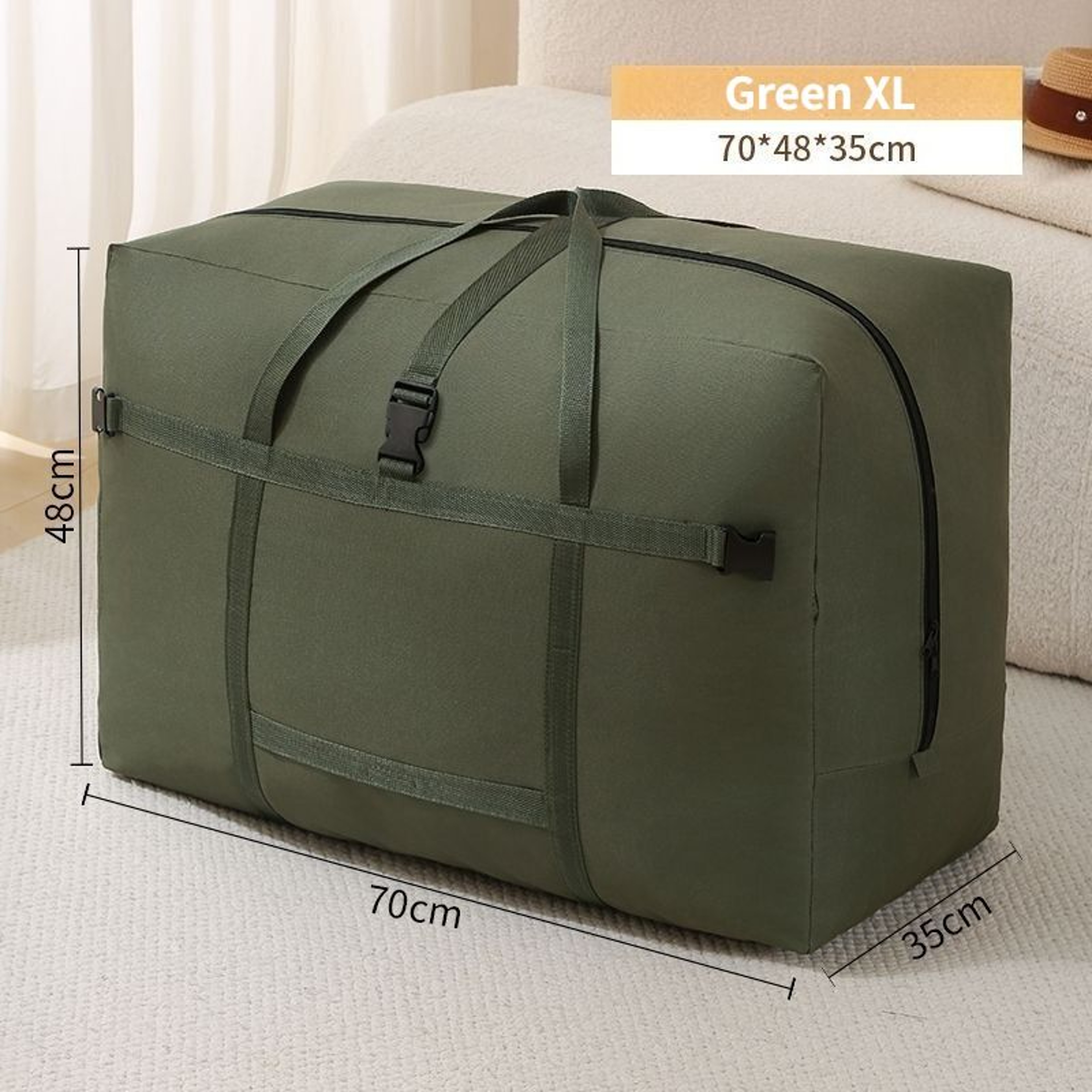 Extra Large Travel Duffel Bag With Trolley Sleeve 11