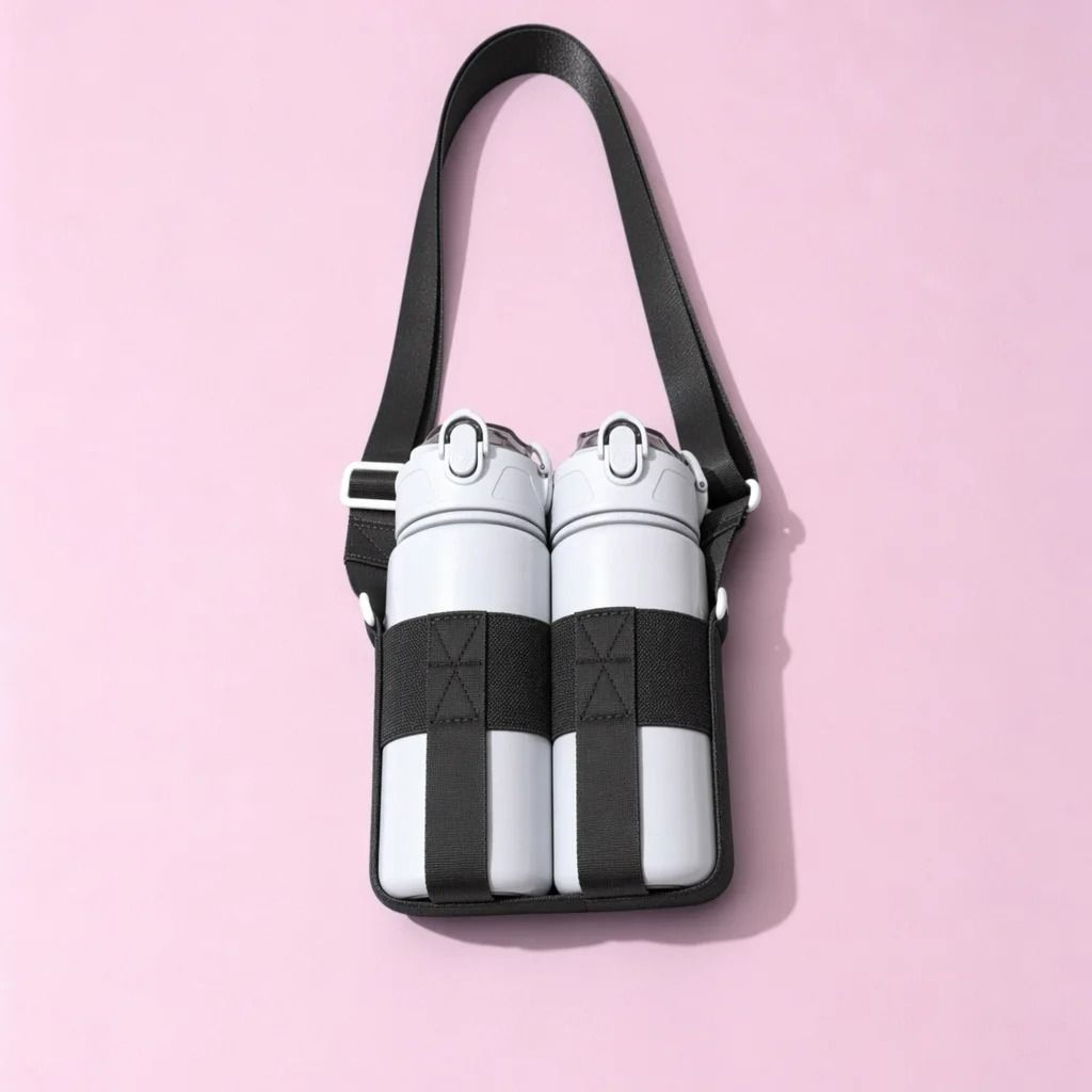 Crossbody Sling Water Bottle Carrier Bag With Adjustable Shoulder Strap 13